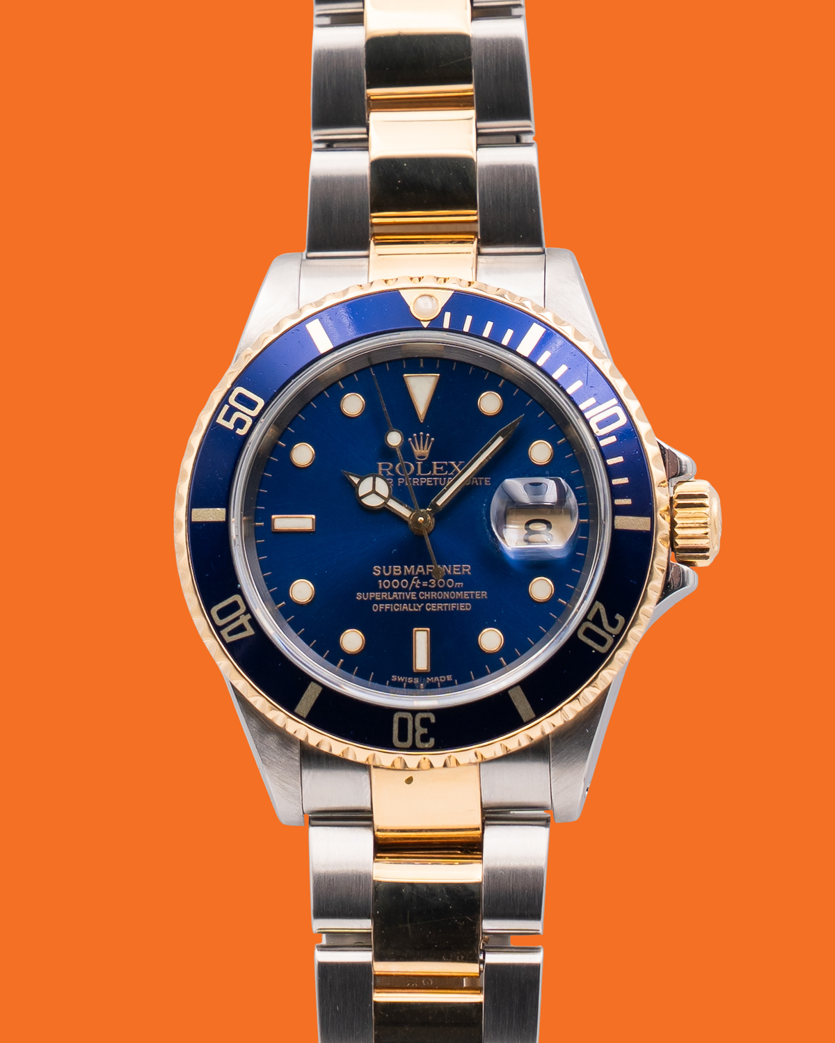 Rolex Submariner Date 40mm 16613LB Two Tone Yellow Bluesy A-Serial