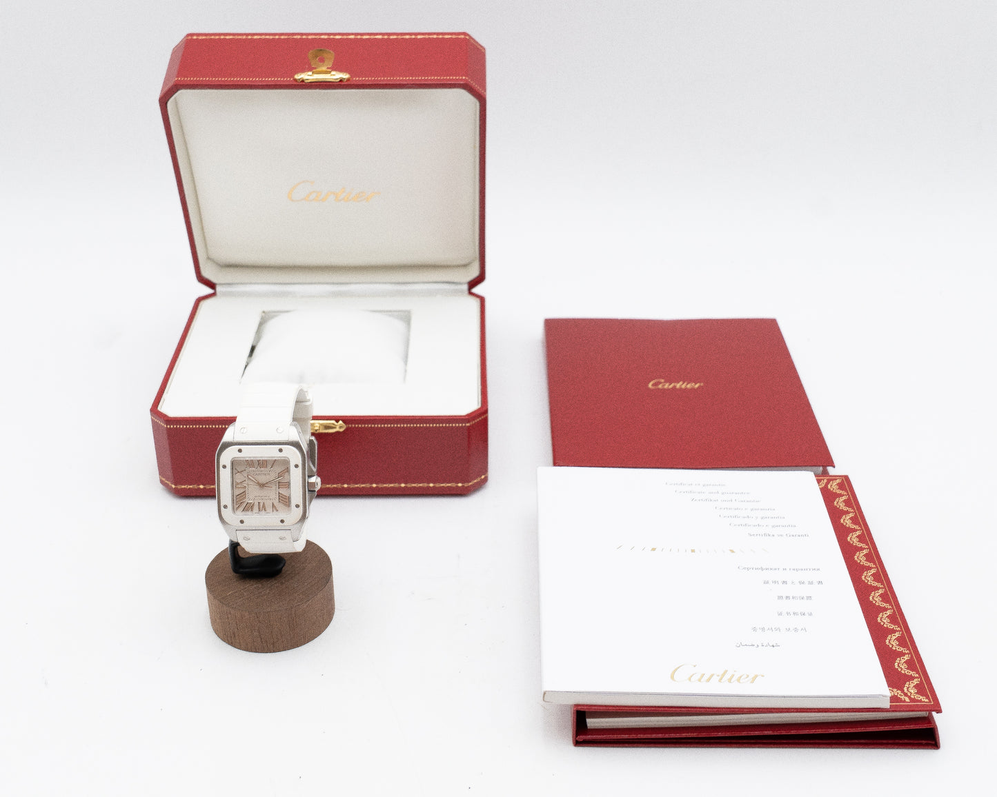 Cartier Santos 100 33mm W20122U2 White