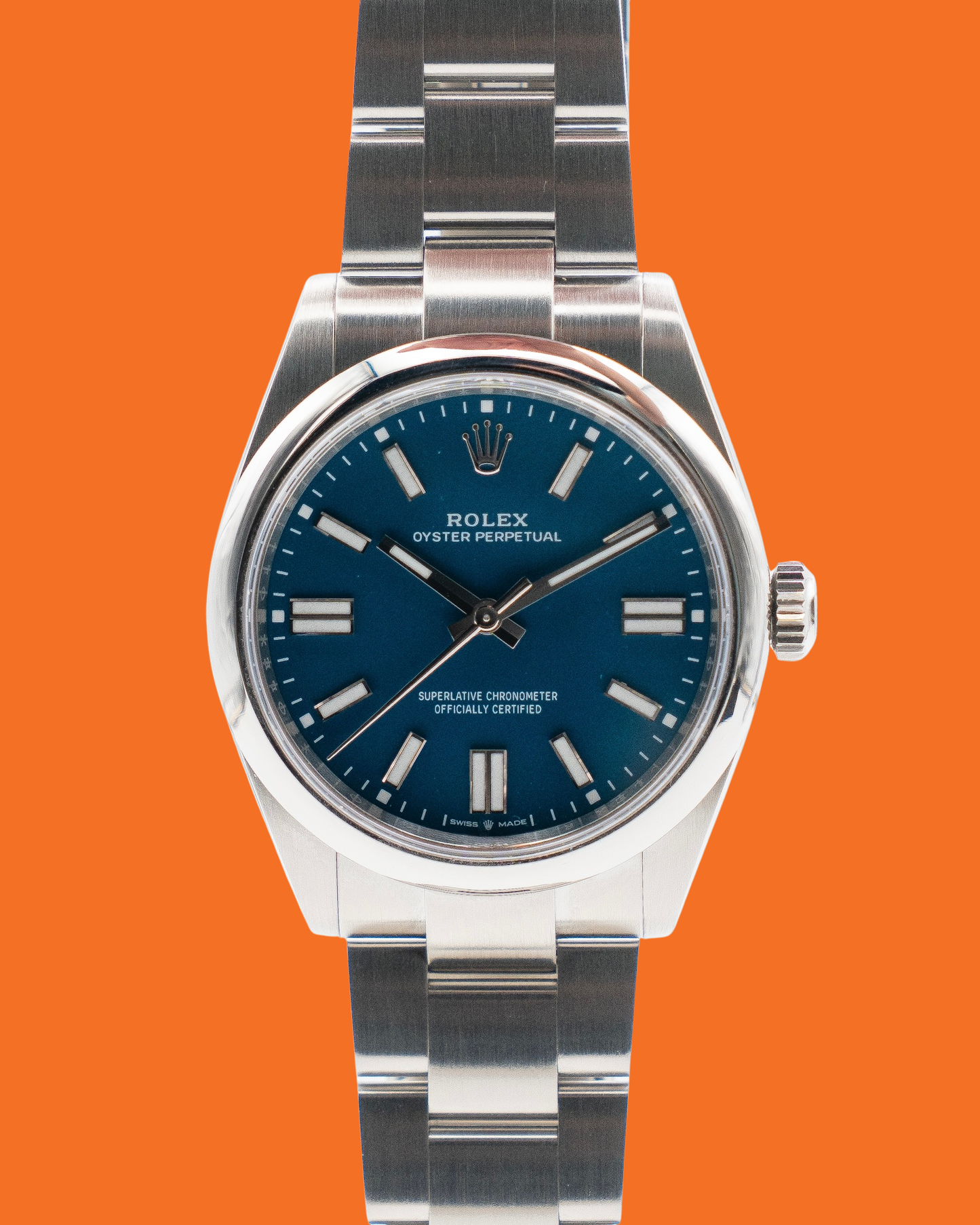 Rolex Oyster Perpetual 41mm 134300 Med Blue Dial 2025
