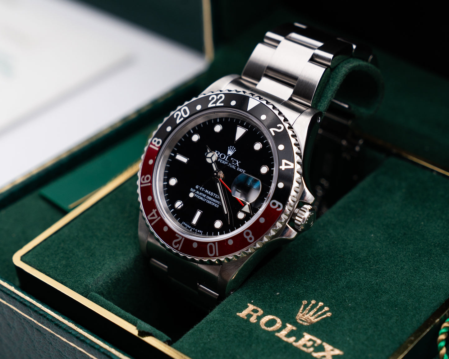 Rolex GMT Master II 40mm 16710 Coke Black and Red Bezel 1994