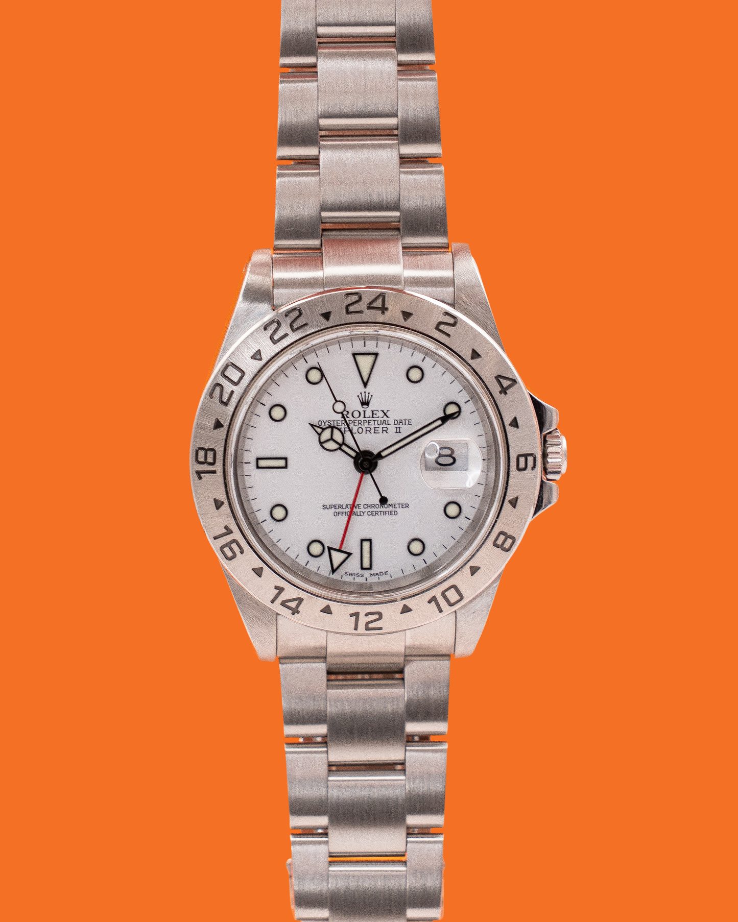 Rolex Explorer II 40mm 16570 White Polar Dial 2000