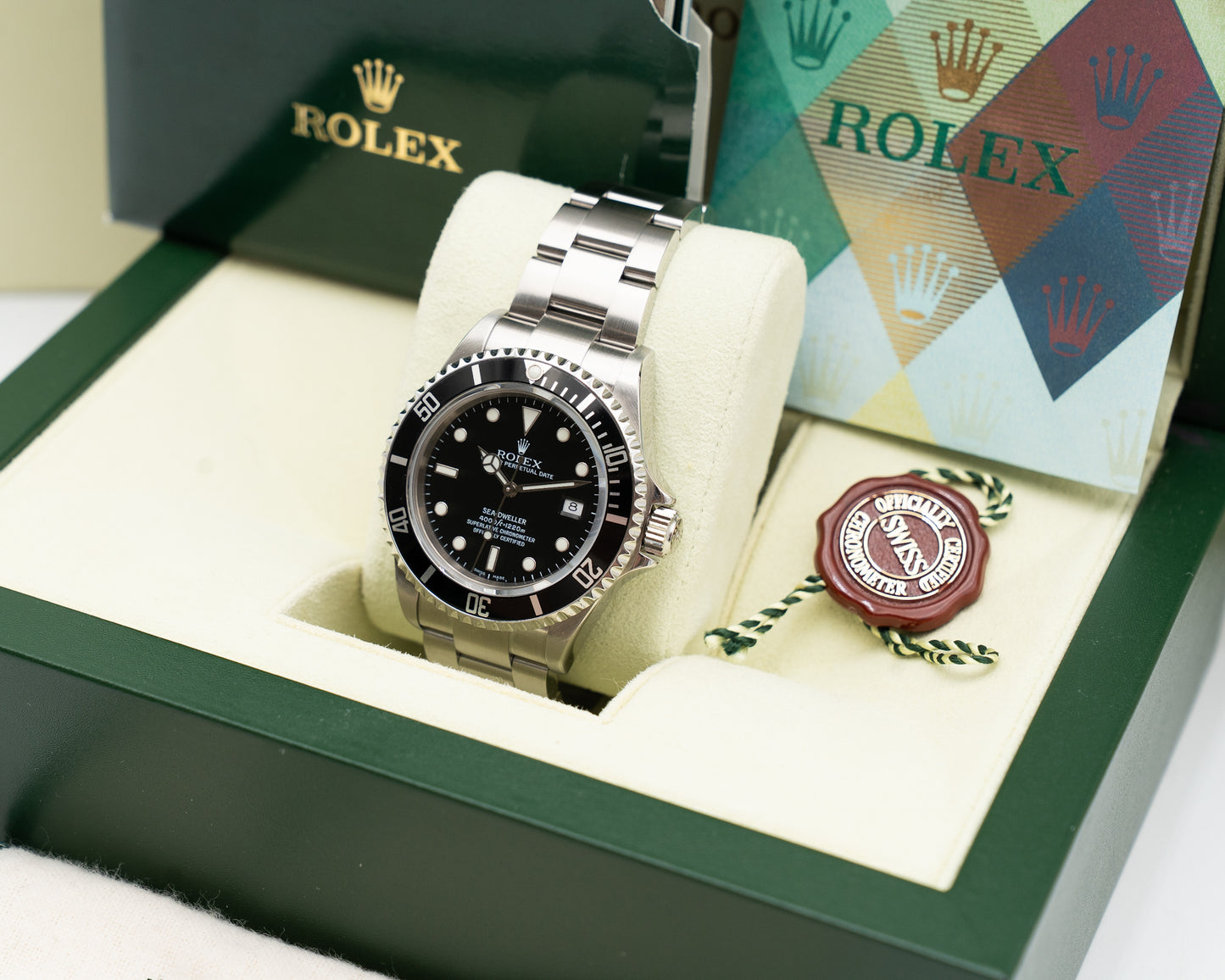 Rolex Seadweller 4000 40mm 16600 Black Aluminum Bezel