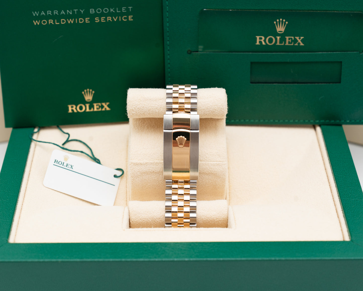 Rolex Date just 126333-0020 41mm Two Tone Yellow Gold Wilbledon 2021