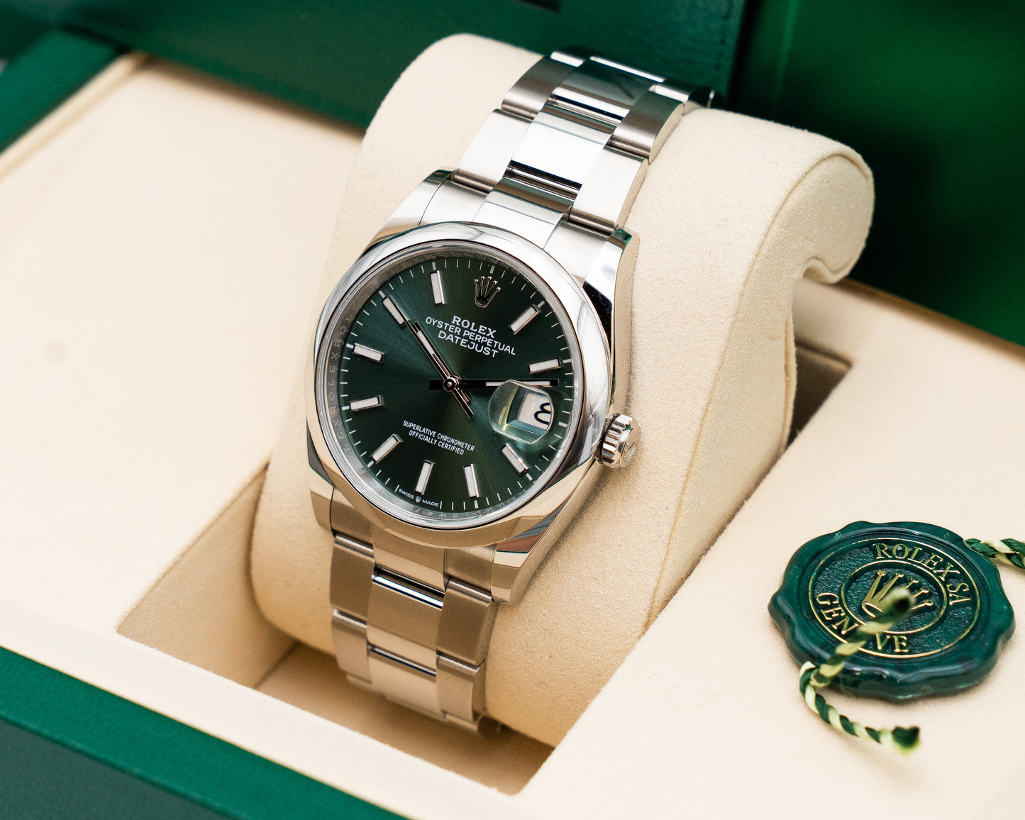 UNWORN Rolex Datejust 36mm 126200 Mint Green 2026