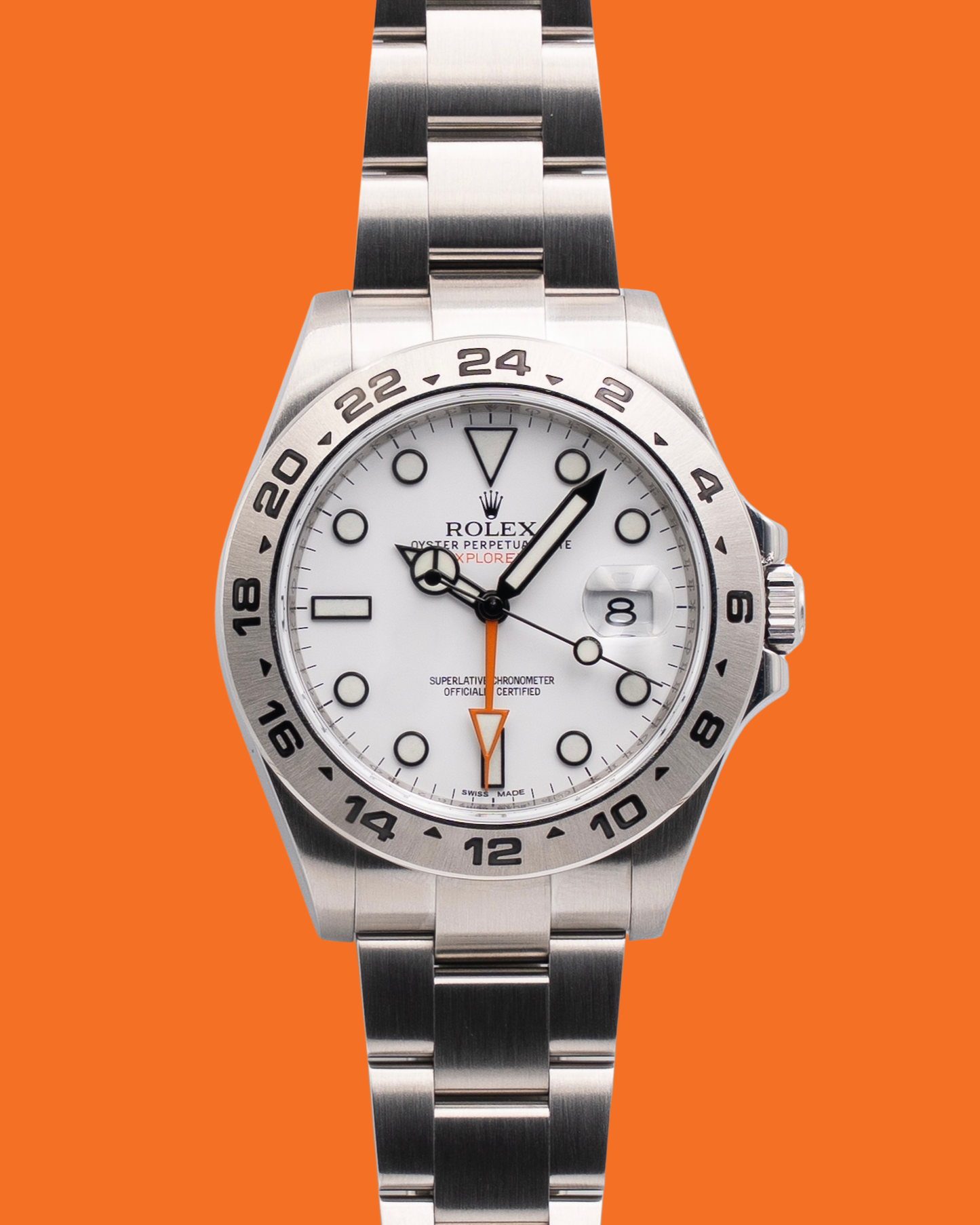 Rolex Explorer II 42mm 216570 White Polar 2014