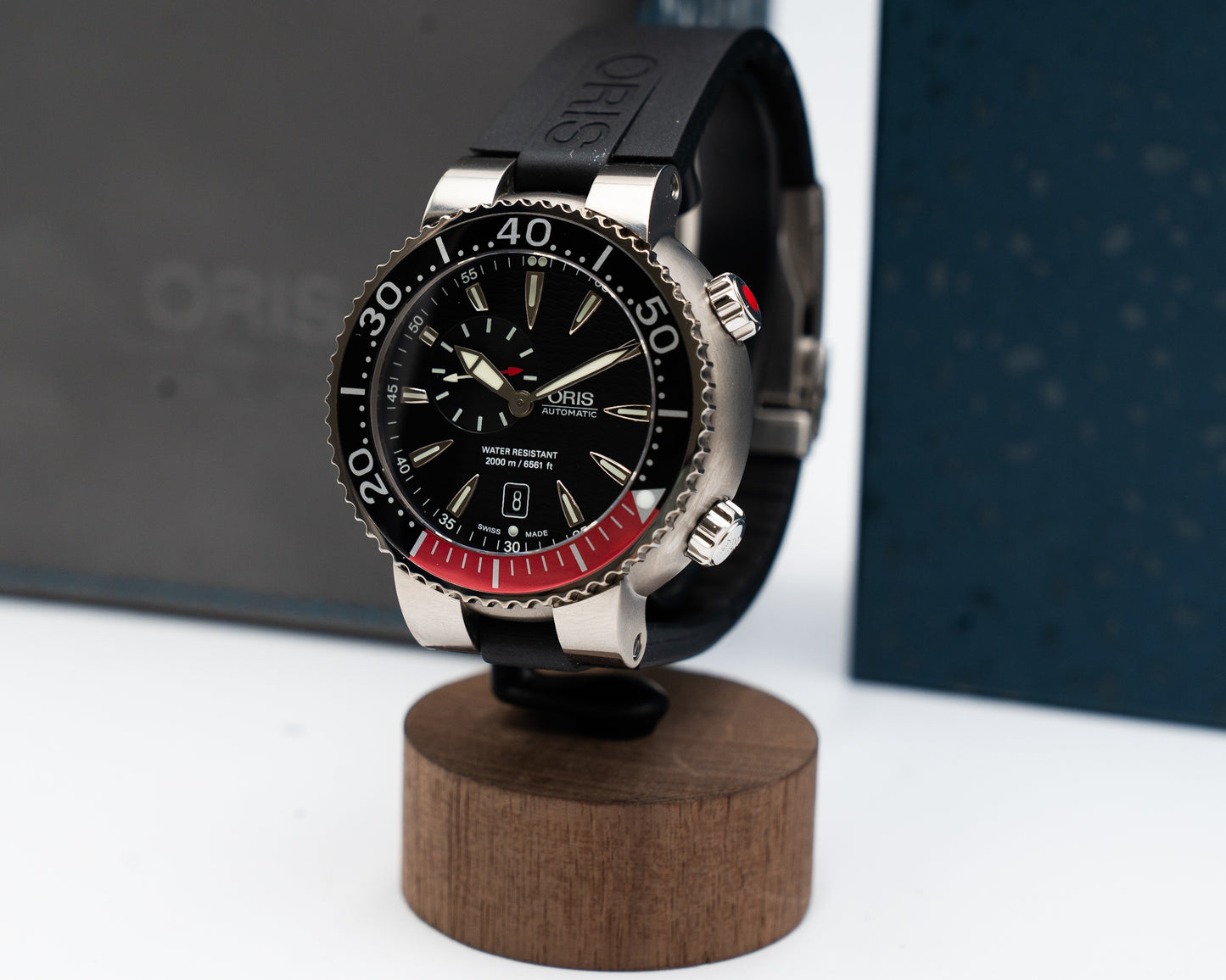 Unworn Oris Carlos Coste Limited Edition 47mm 643-7584-71-54 Black and red bezel 2006