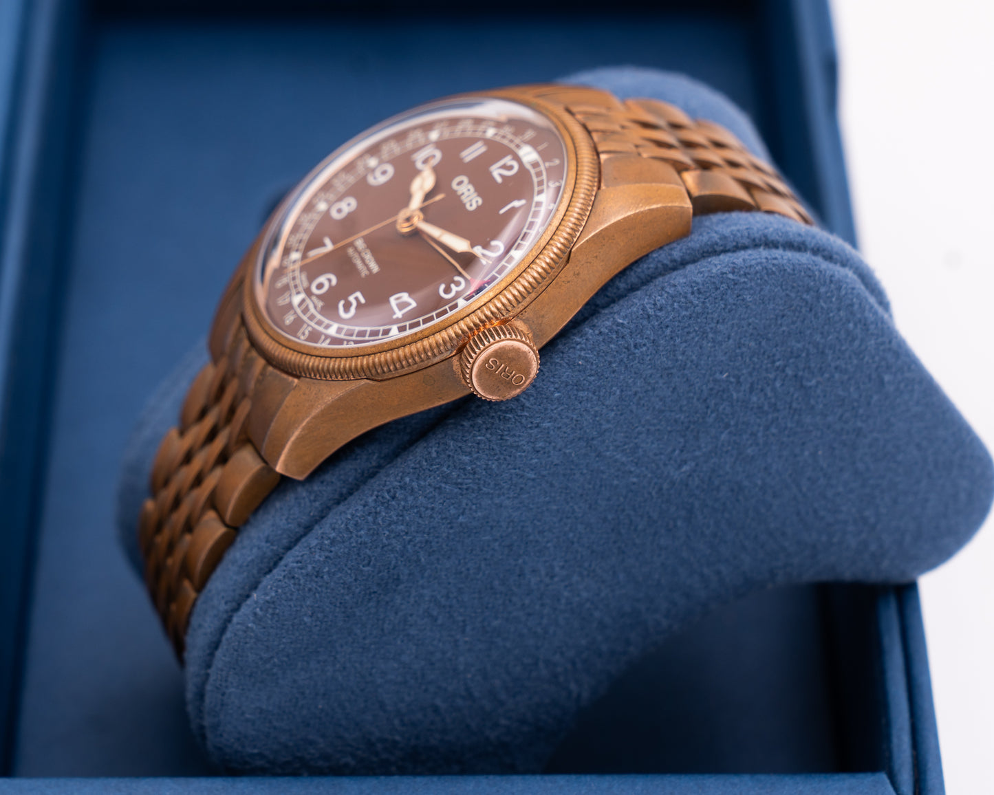 Oris Big Crown Bronze Pointer Date 40mm Brown Dial Bronze Bracelet
