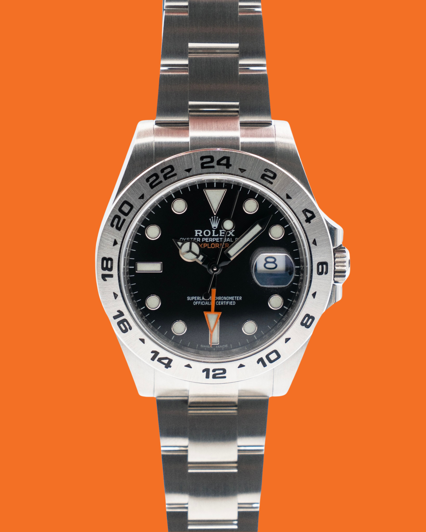 Rolex Explorer II 42mm 216570 Black Dial Orange Hand 2018