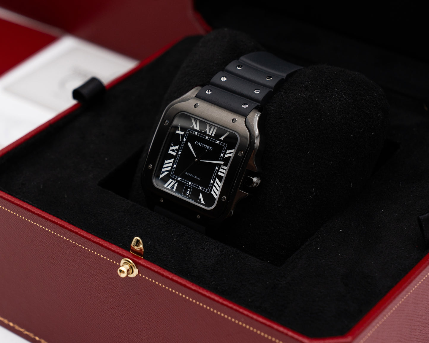 Santos de Cartier 39.8mm WSSA0039 Black DLC