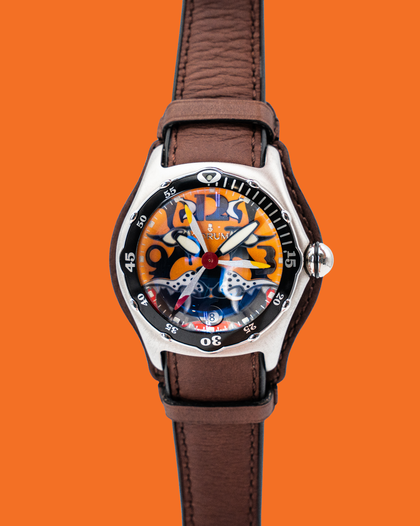 UNWORN Corum Bubble Dive Bomber 45mm 82.180.20 Tiger Limited Edition 2004