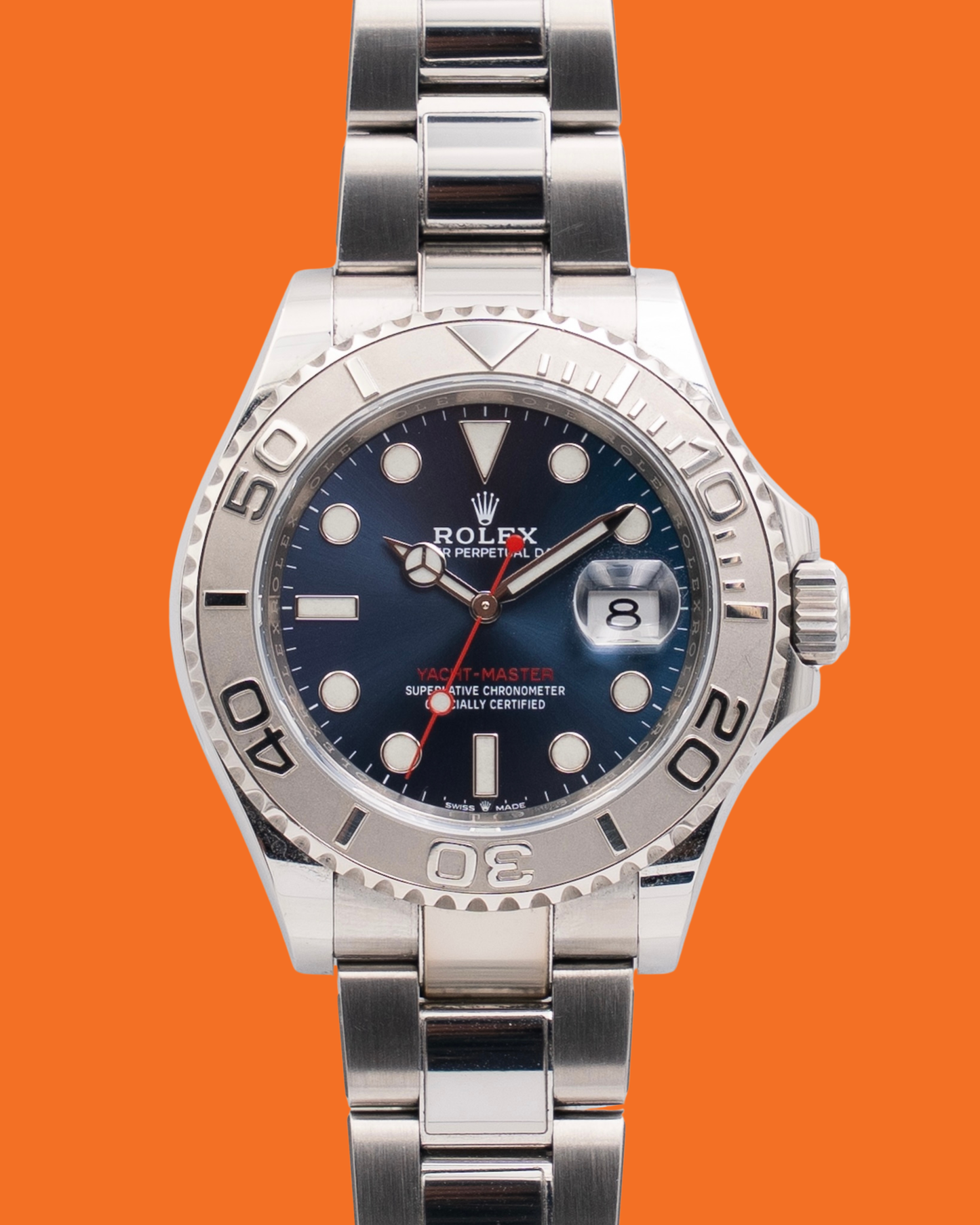 Rolex Yacht-Master 40mm 126622 Steel and Platinum Blue Dial 2021