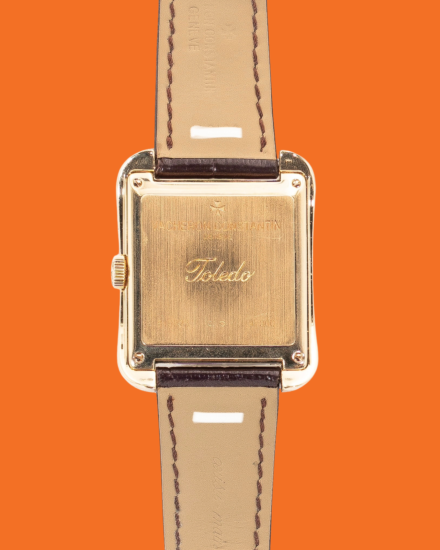 Vacheron Constantin Toledo 35.7mm 47300 Yellow Gold Brown Aligator Strap
