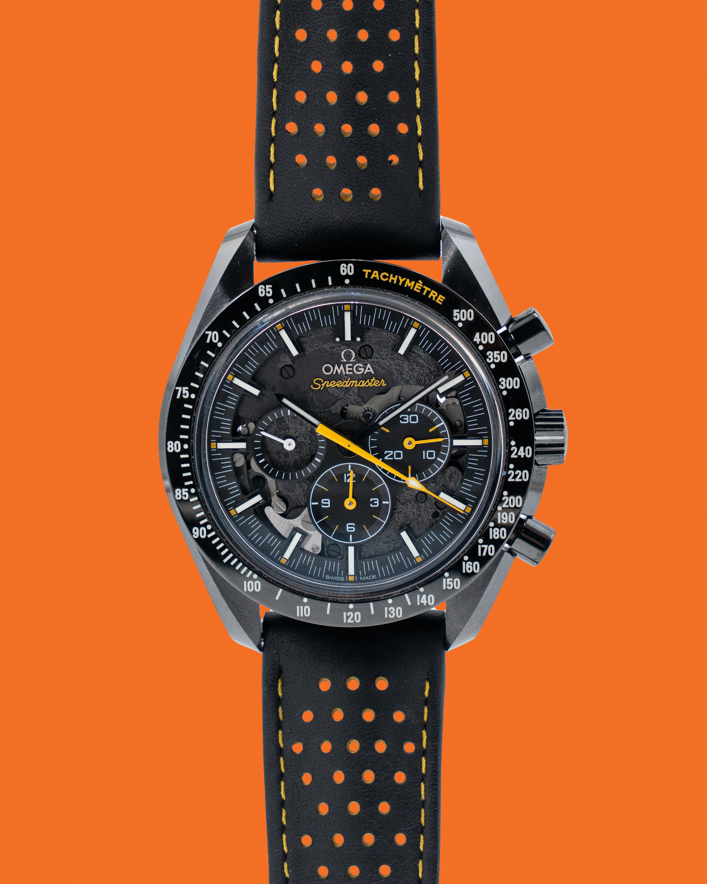 Omega Speedmaster Moonwatch Dark Side of the Moon Apollo 8 44.25mm 311.92.44.30.01.001 Black and Yellow 2019