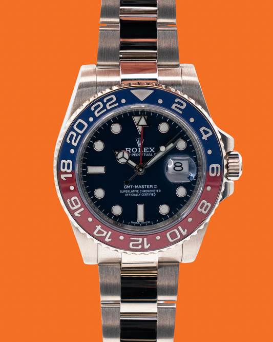 Rolex GMT Master II 40mm 116719BLRO Superman White Gold Blue Dial 2018