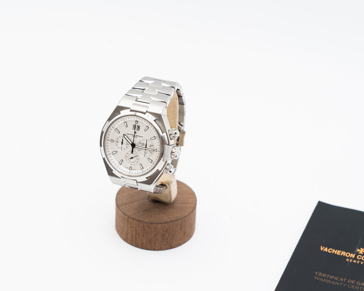 Vacheron Constantin Overseas 42mm 49150/B01A-9095 White Dial Chronograph 2014
