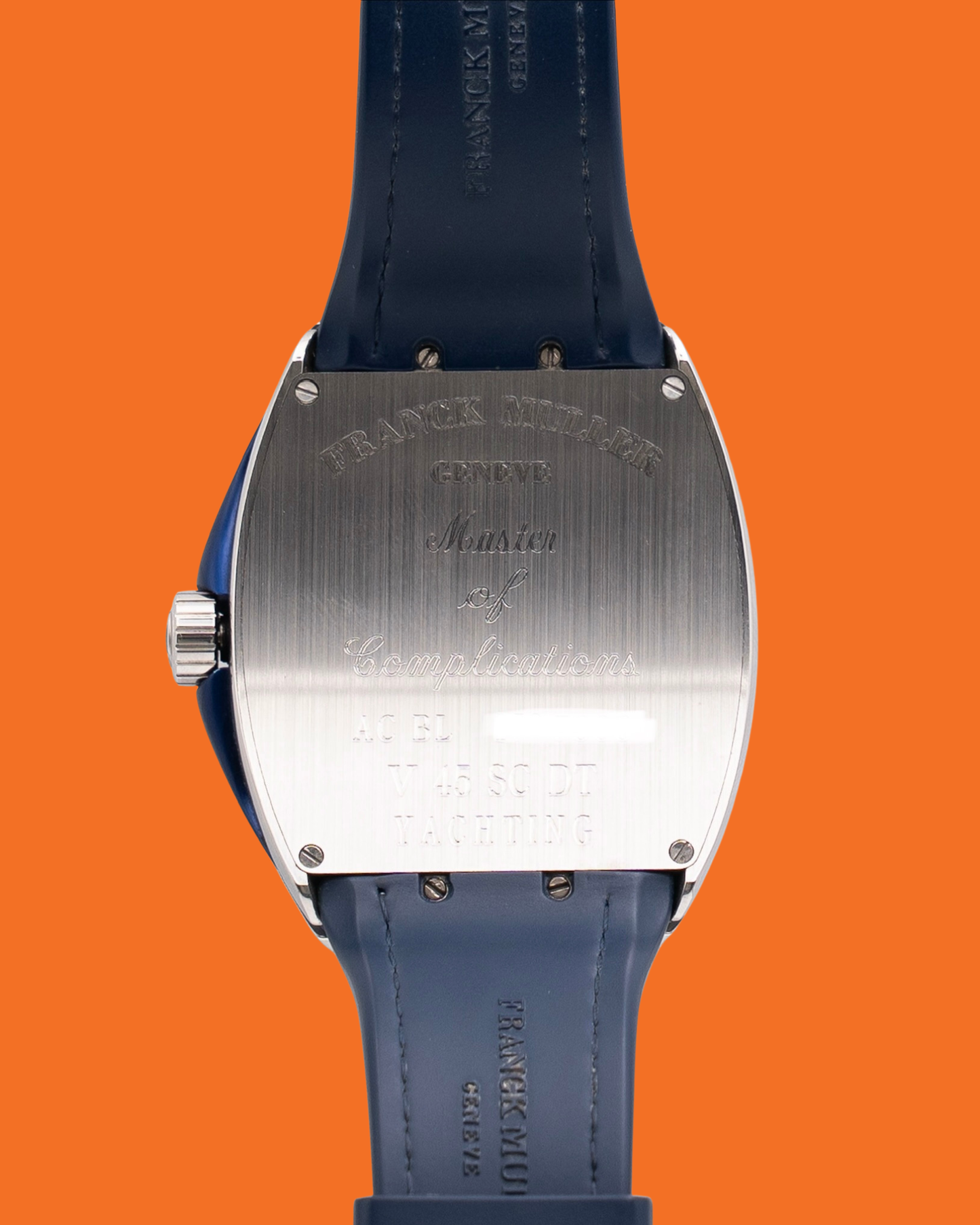 Franck Muller Vanguard 44mm V 45 SC DT Yachting Blue and White Dial