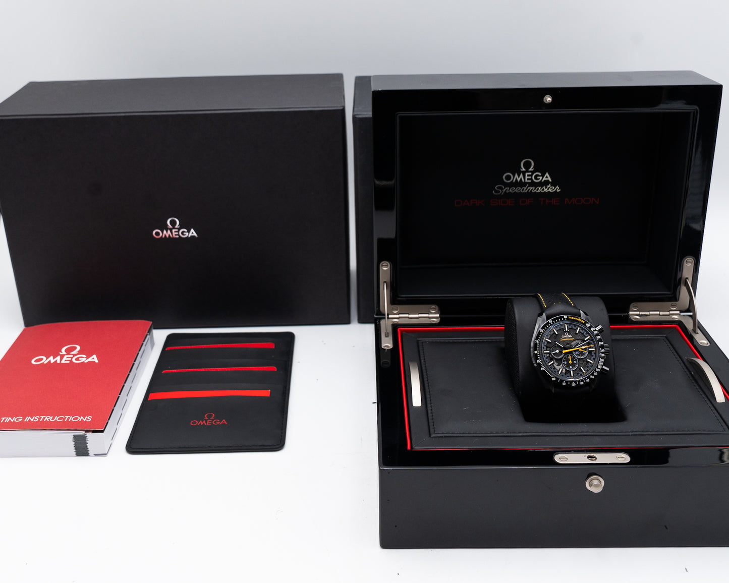 Omega Speedmaster Moonwatch Dark Side of the Moon Apollo 8 44.25mm 311.92.44.30.01.001 Black and Yellow 2019