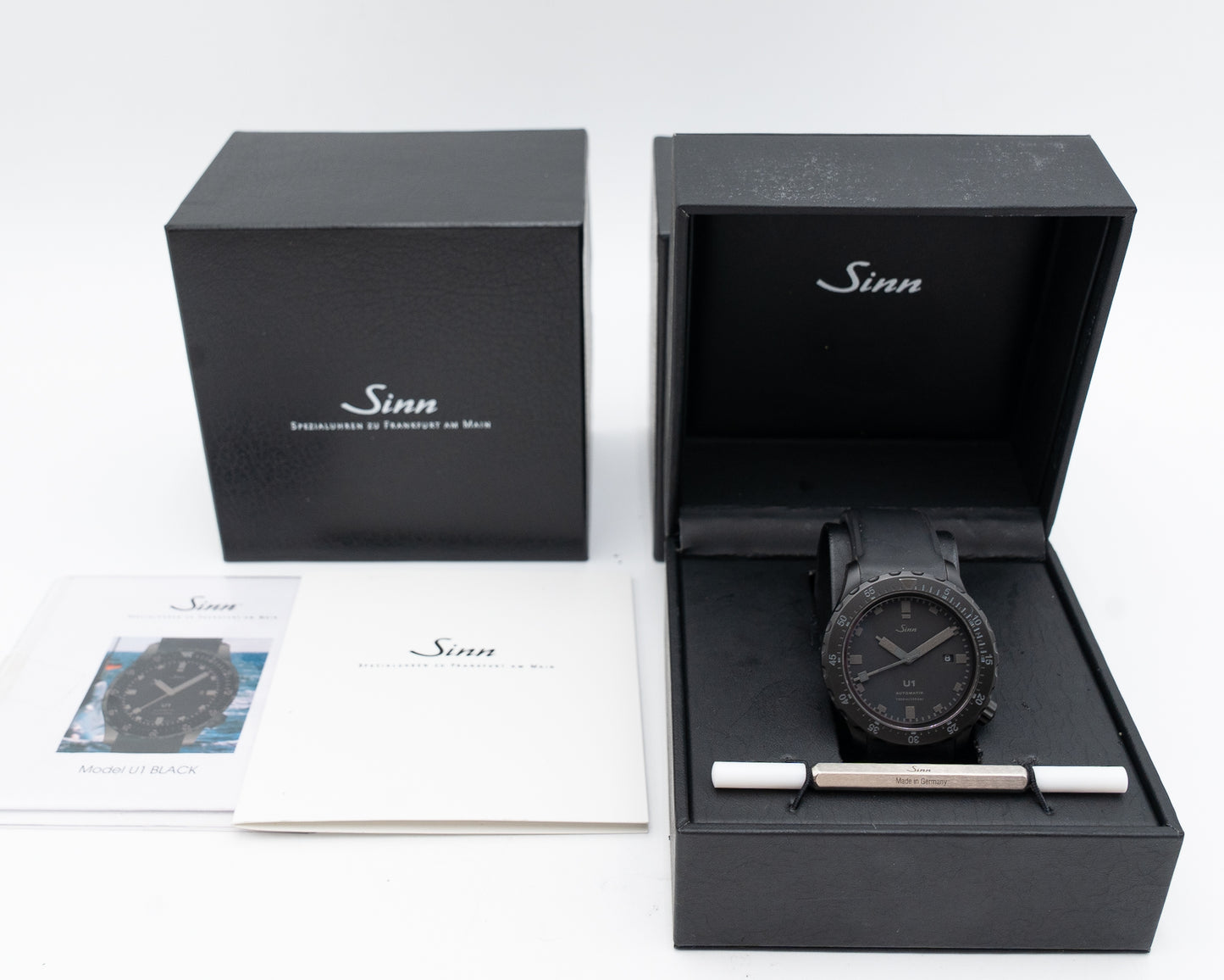 Sinn U Black Hour Glass Limited Edition of 399 All Black