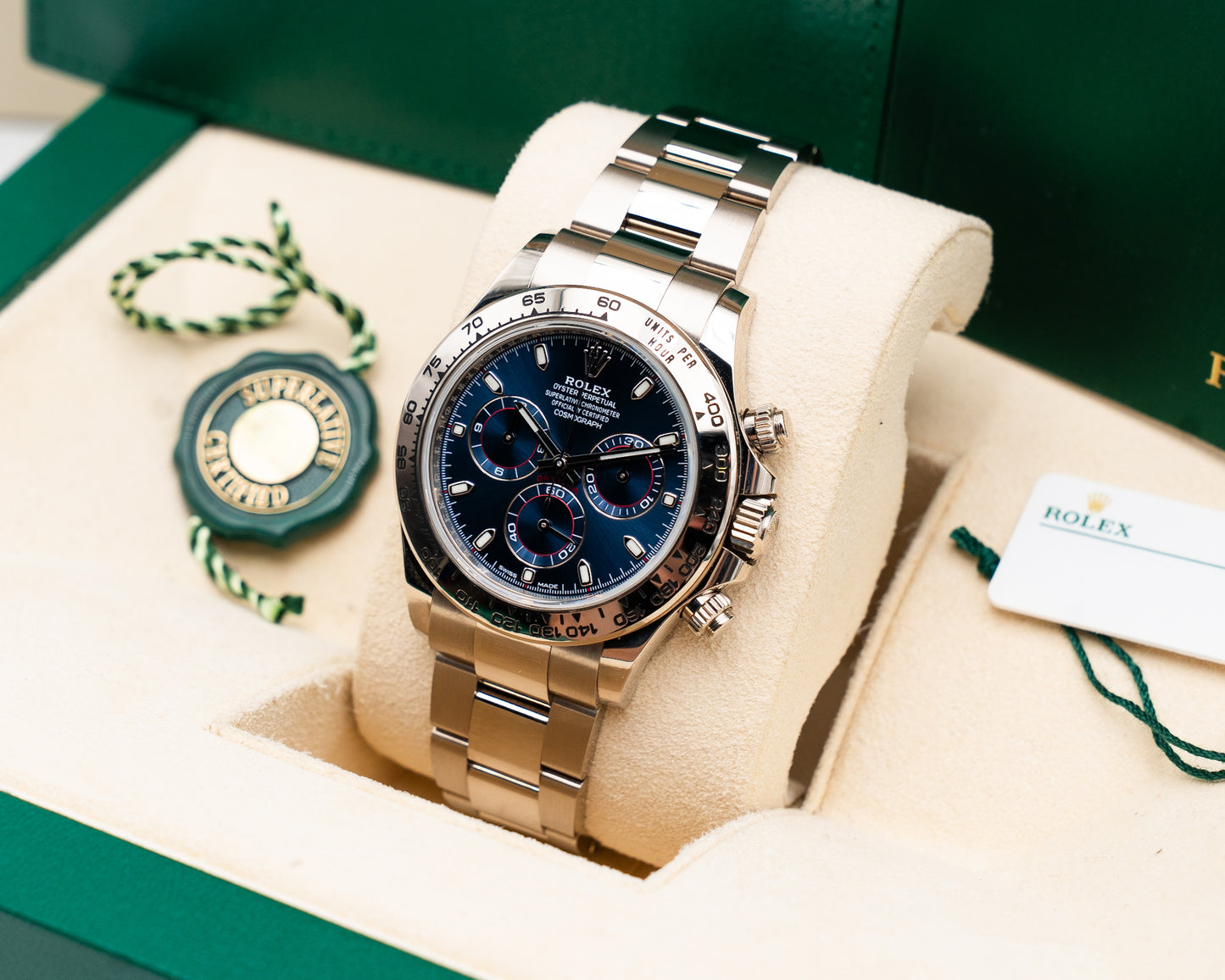Rolex Daytona 40mm 116509 White Gold Blue Dial John Mayer 2020