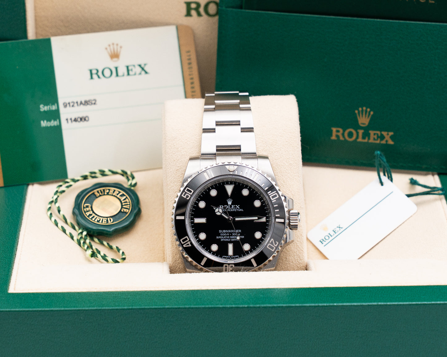 UNWORN STICKERED Rolex Submariner No-Date 40mm 114060 2017