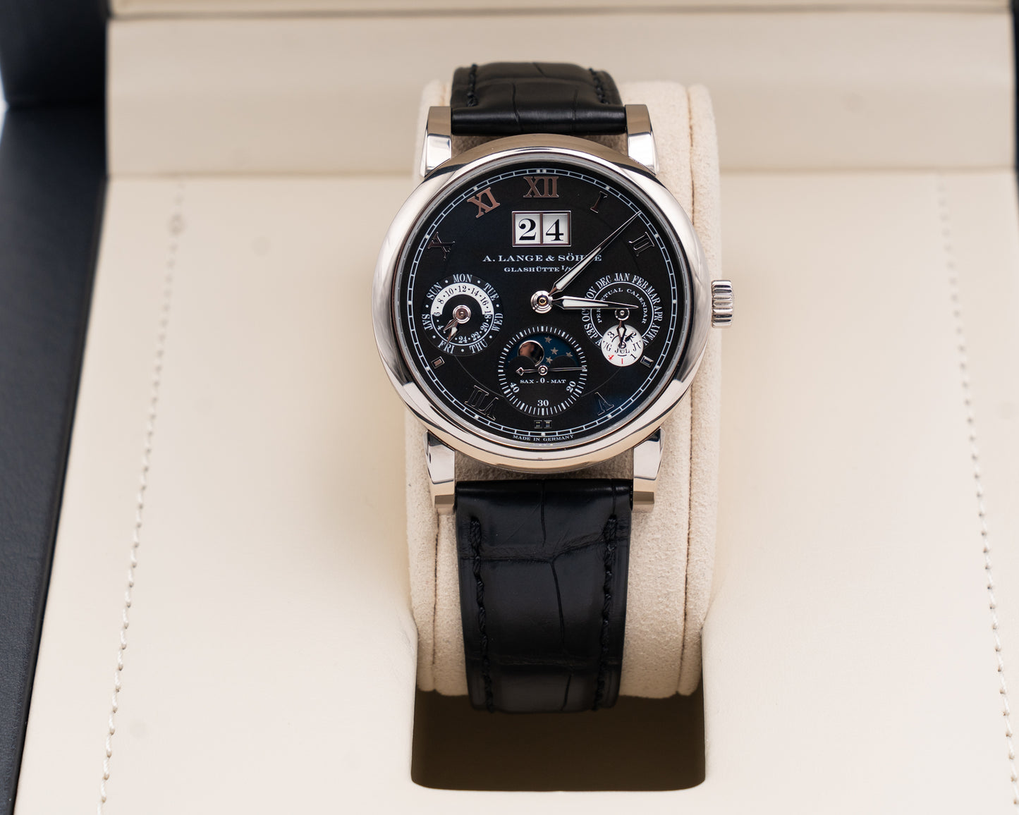 A. Lange & Söhne 38.5 mm LSLS3103at White Gold Perpetual Calendar Black Dial 2022