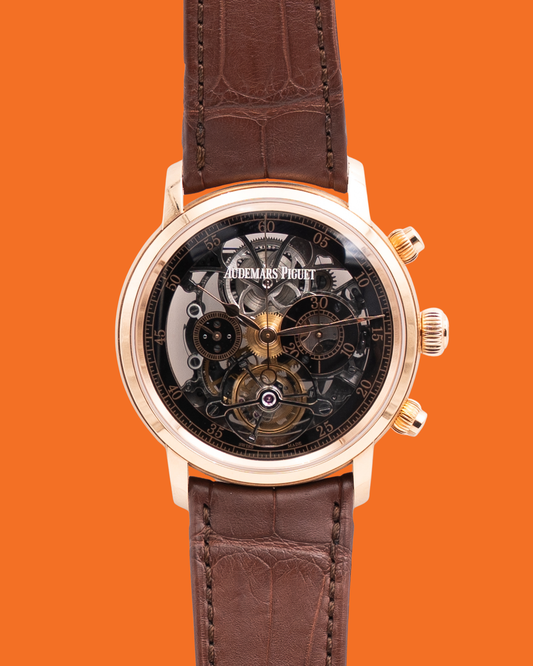 Audemars Piguet Jules Audemars 26346 Tourbillon Chronograph Openworked 41mm 26346  Pink Gold