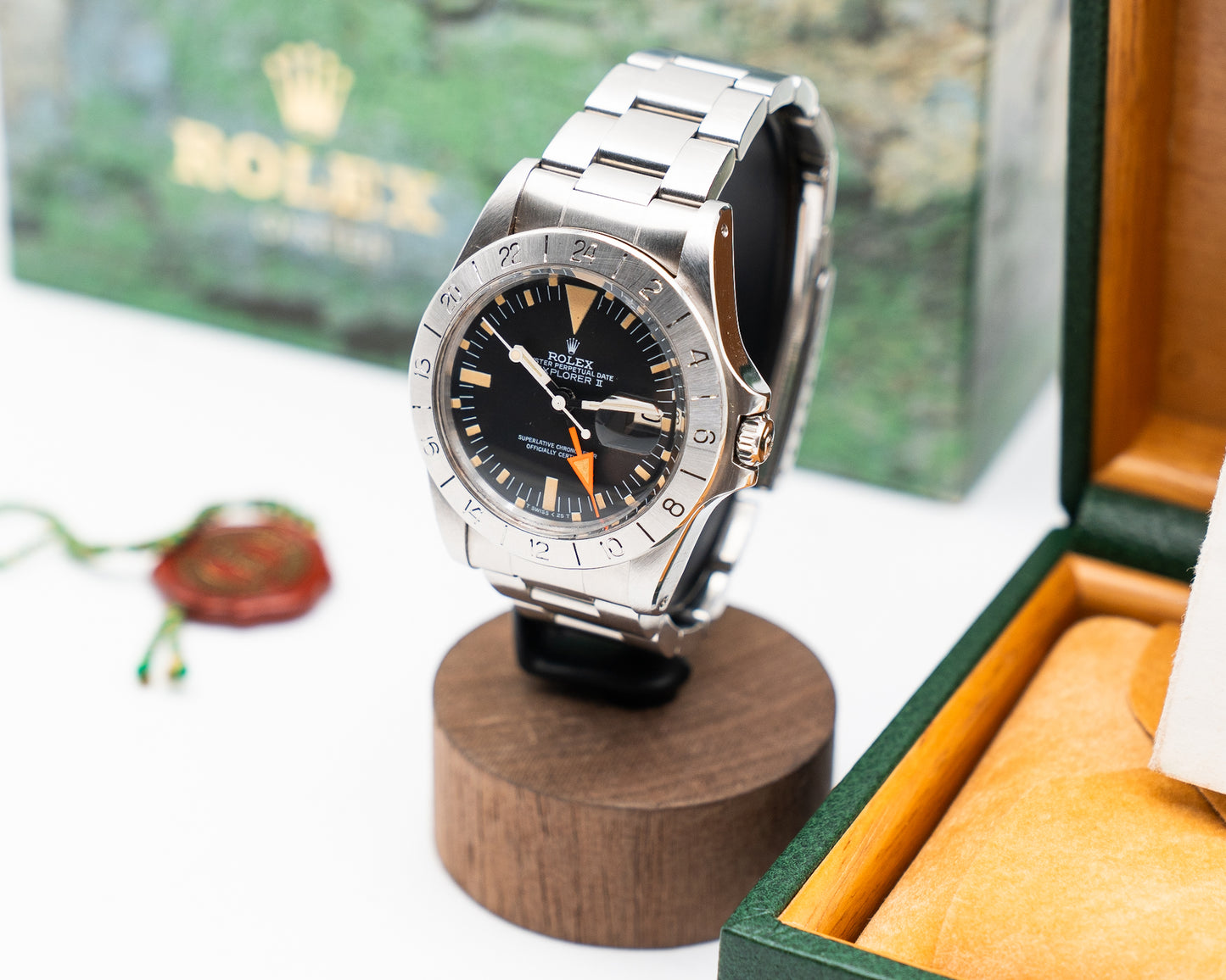 Rolex Explorer II 40mm 1655 Steve McQueen Pumpkin Patina 1984