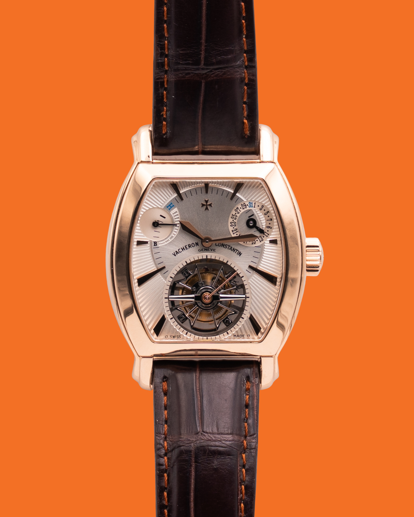 Vacheron Constanting Malte Tourbillon 36mm 30066/000R-8816 Tonneau Rose Gold