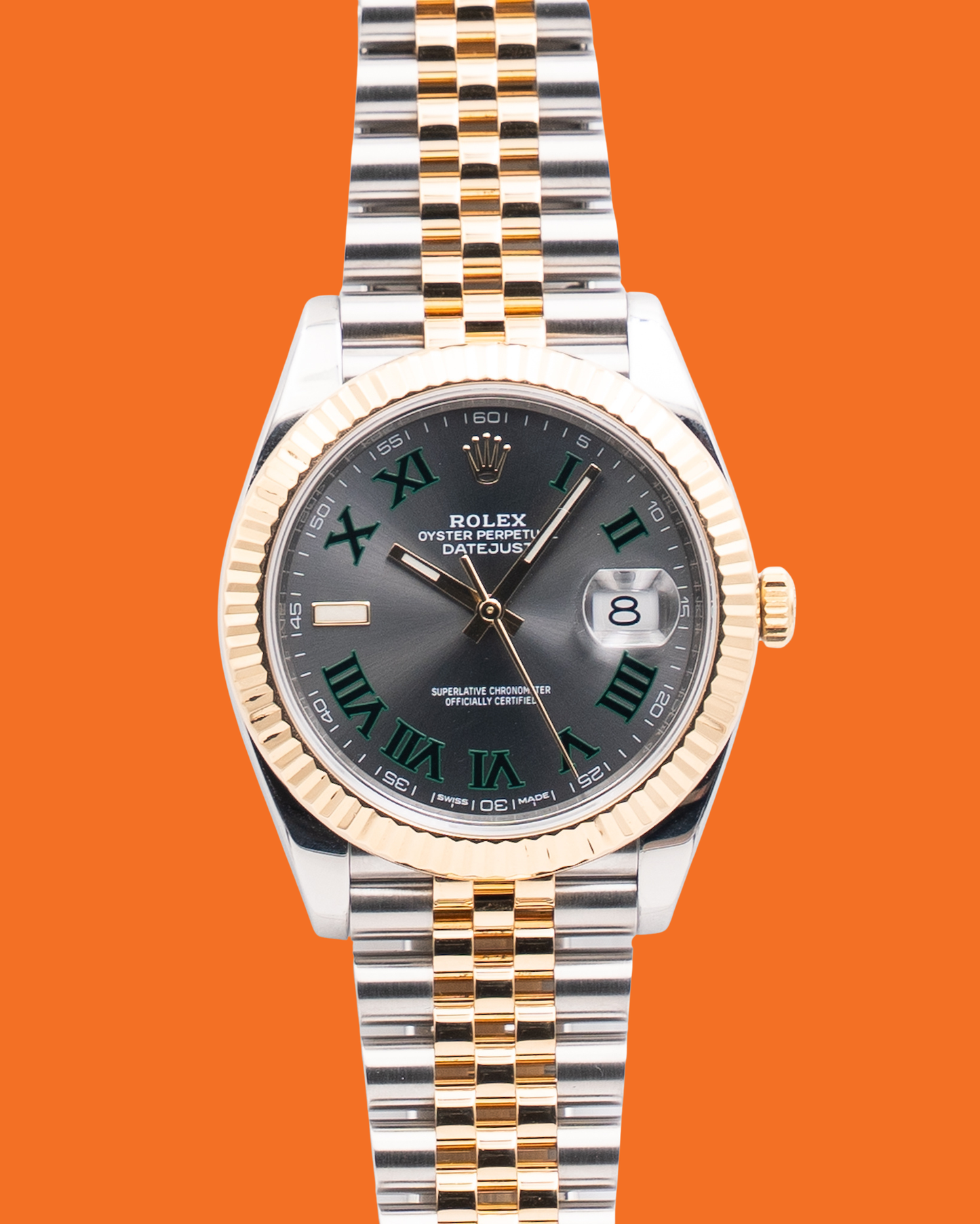 Rolex Datejust 41mm 126333-0020 Yellow Fluted / Jubilee Wimbledon 2017
