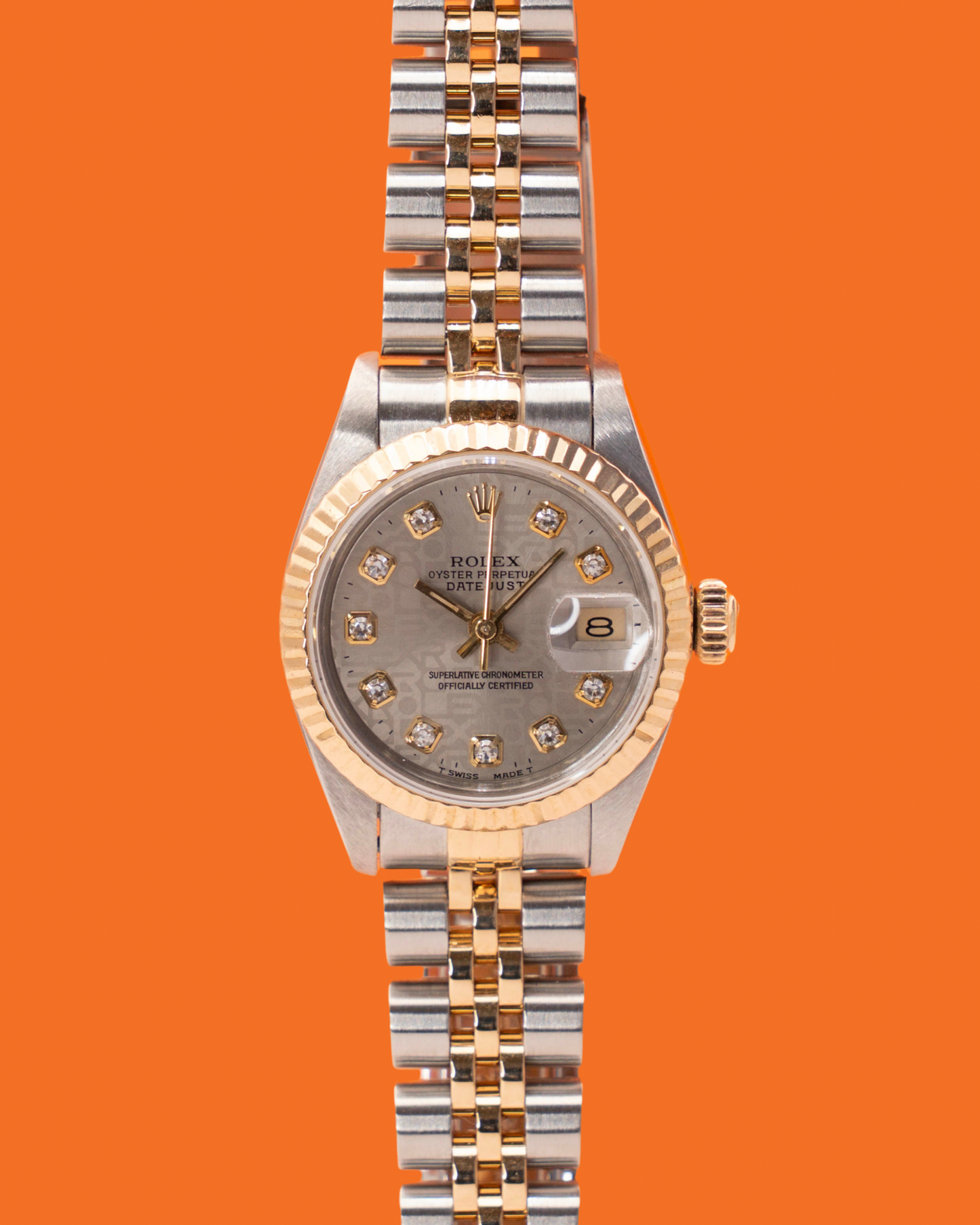 Rolex Datejust 26mm 69173 Two tone Gold Diamond dial X serial (1991)