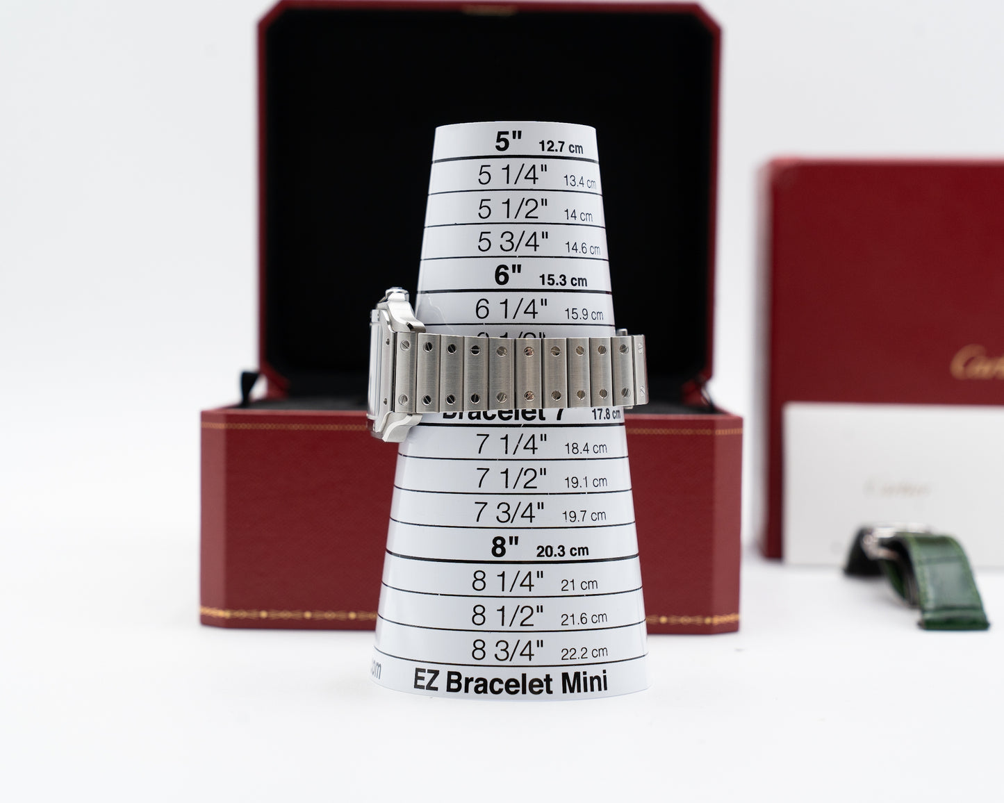 Cartier Santos De Cartier Medium 41.9 x 45.1mm WSSA0061 Green