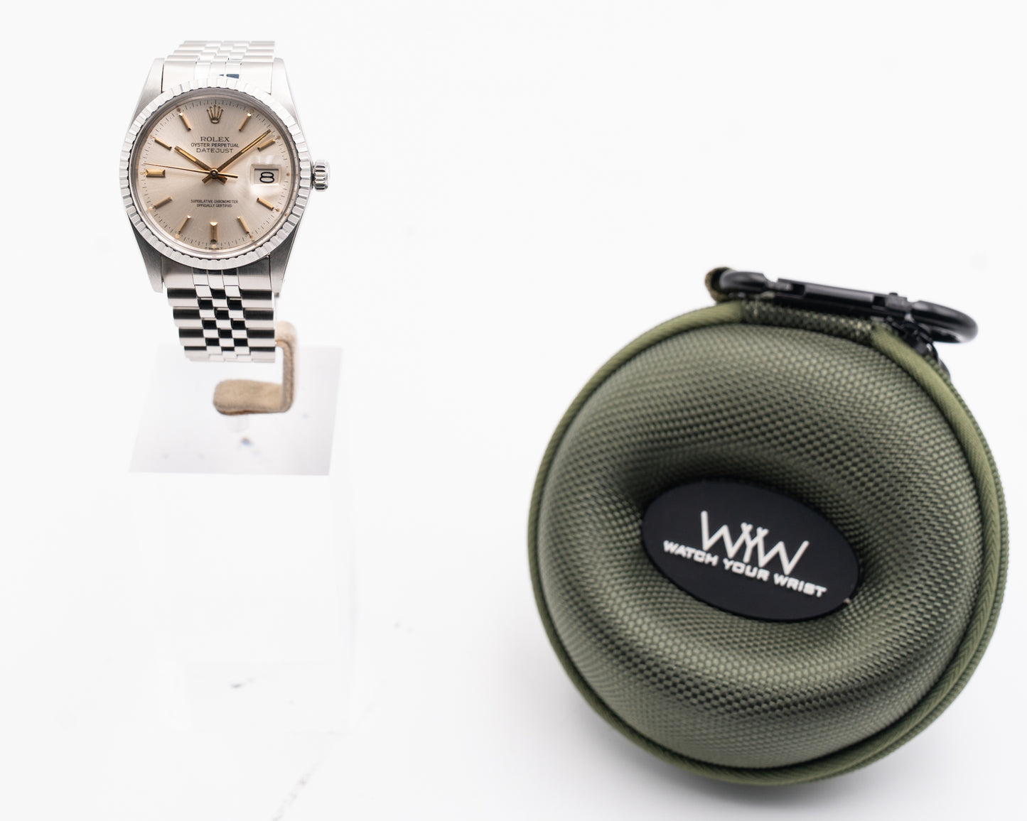 Rolex Datejust 36mm 16030 Silver Dial Fluted Jubilee