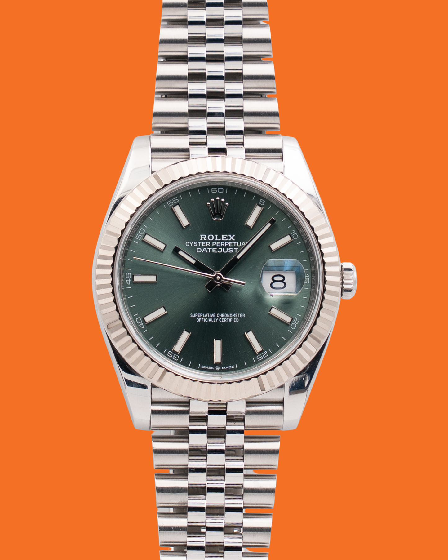 Rolex Datejust 41mm 126334 Green Mint on Jubilee 2023