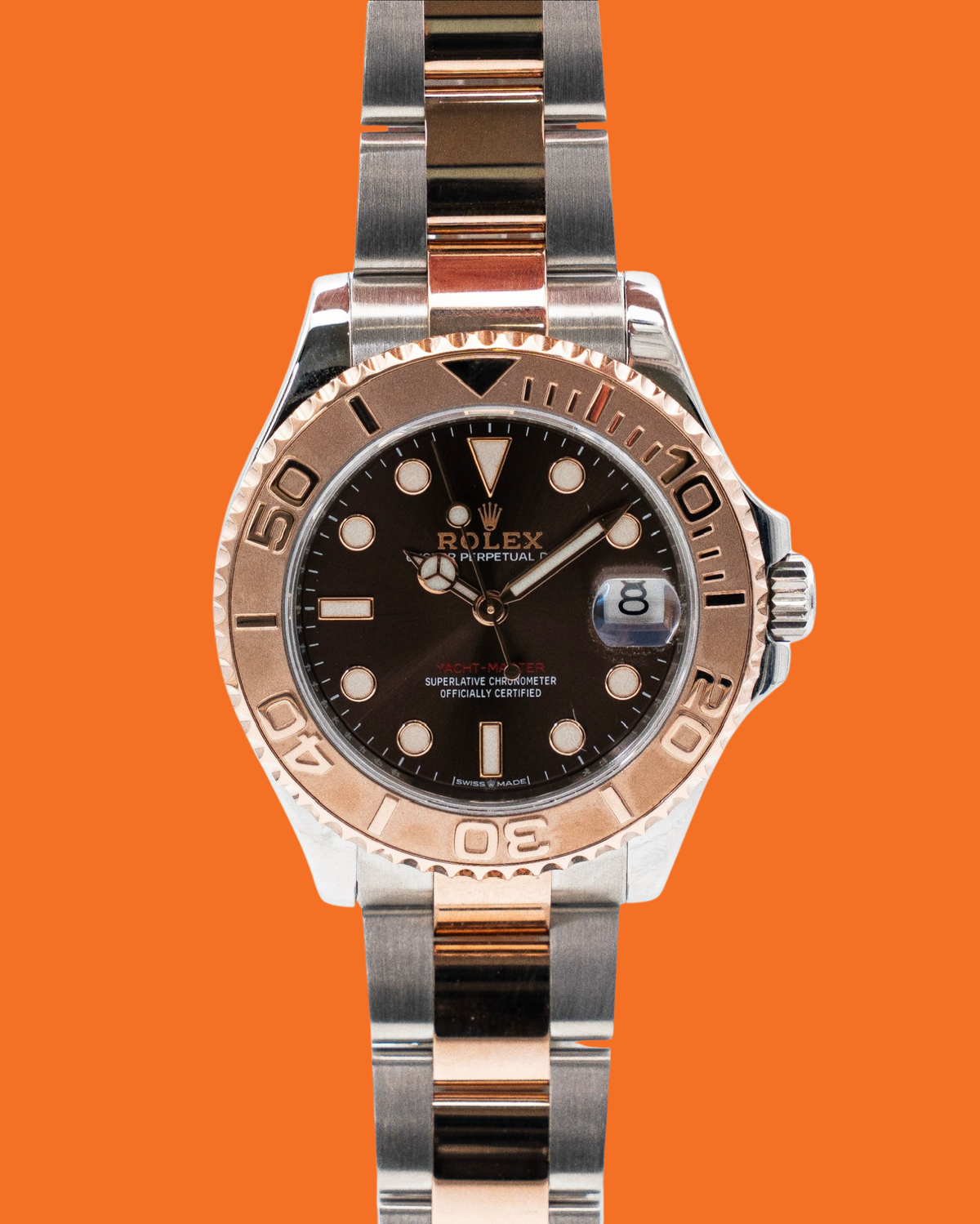 Rolex Yacht-Master 37mm 268621 Rose Gold Chocolate Dial
