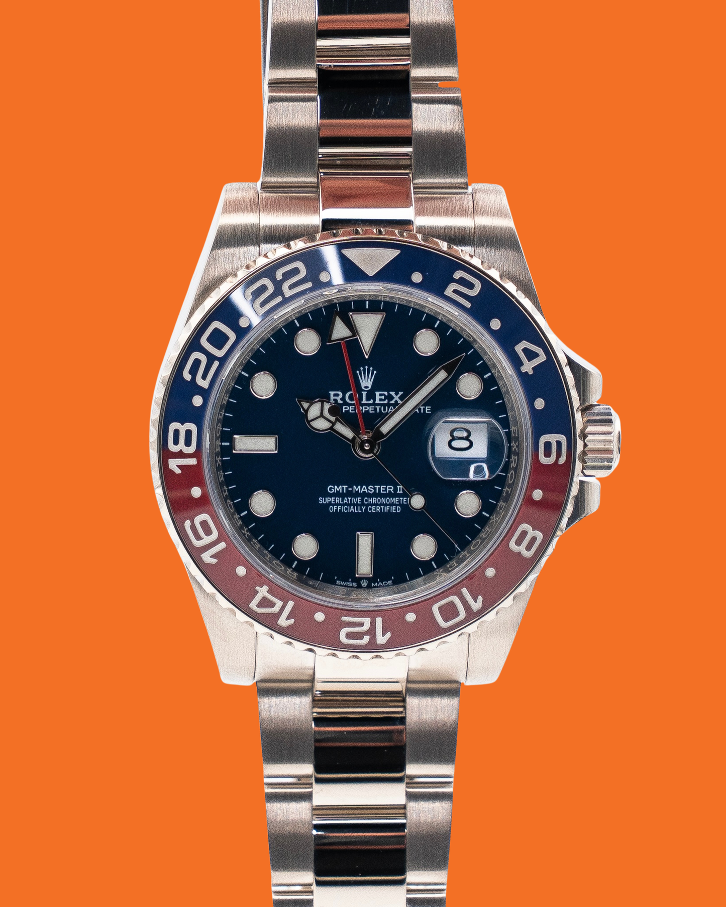 Rolex  GMT-Master II 40mm 126719blro White Gold Pepsi 2021