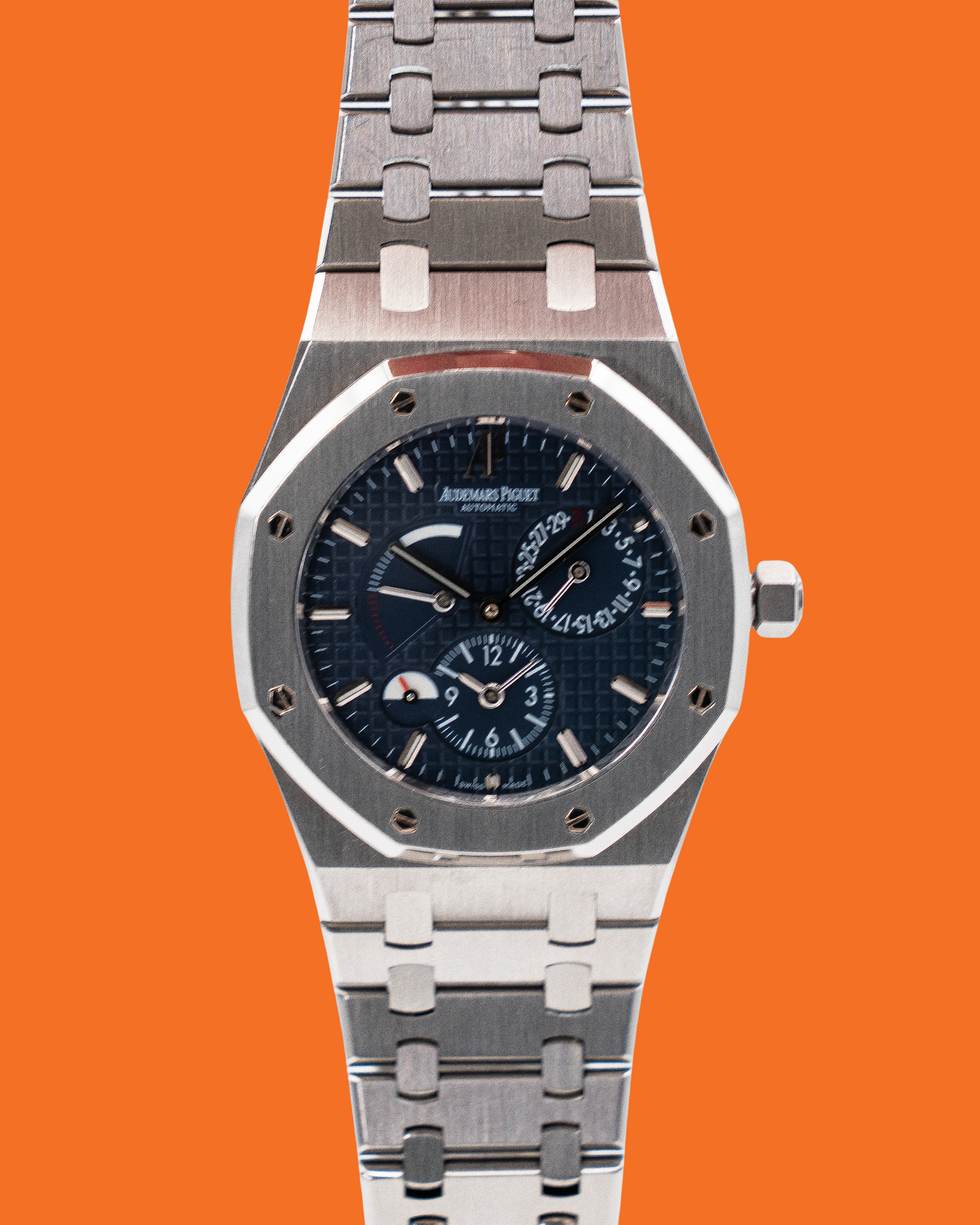 Audemars Piguet Royal Oak 39mm 26120ST.OO.1220ST.02 Dual Time Blue F-Serial