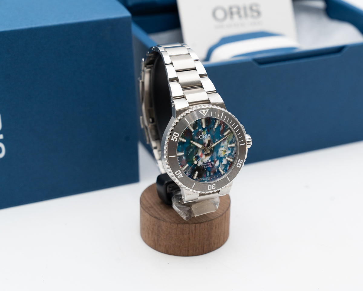 Oris Aquis Date Upcycle Cal. 400 43.5mm 01 400 7790 4150-07 Upcycle Dial ($4,400 Retail )  (01 400 7790 4150-07)