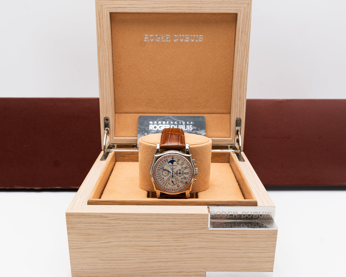 Roger Dubuis Sympathie White Gold Retrographe Perpetual Calendar Chronograph