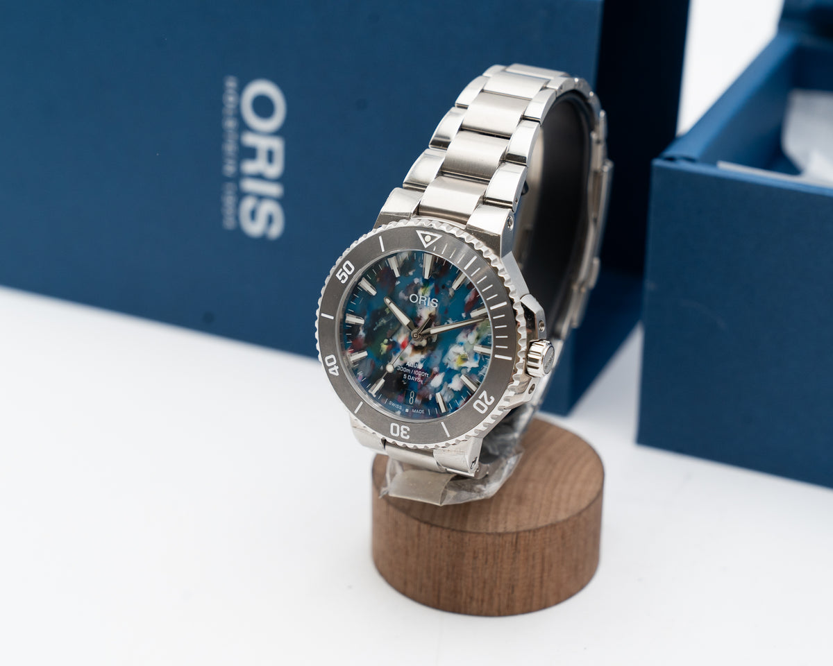 Oris Aquis Date Upcycle Cal. 400 43.5mm 01 400 7790 4150-07 Upcycle Dial ($4,400 Retail )  (01 400 7790 4150-07)