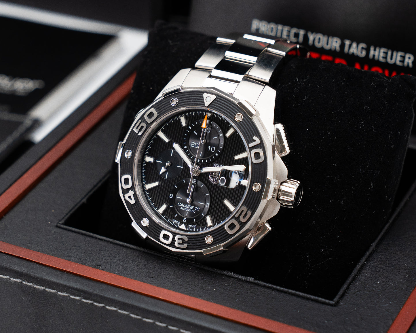 Tag Heuer Aquaracer 500m Calibre 16 44mm caj2110-ba0872 Black Dial