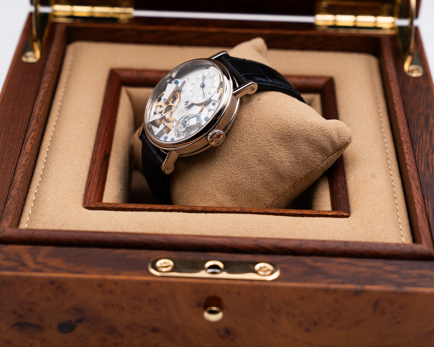 Breguet Tradition 37mm 7027Bb white Gold Blue Alligator Strap 2015