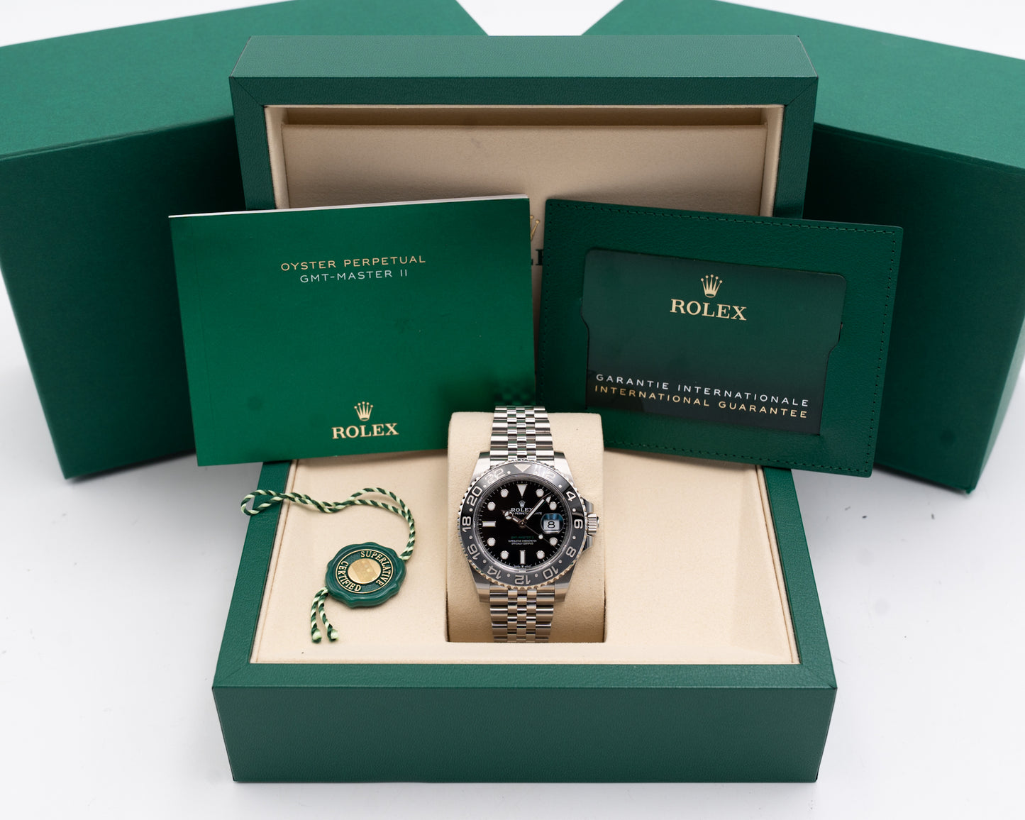 UNWORN STICKERED Rolex GMT-Master II 40mm 126710GRNR Bruce Wayne Jubilee 2026