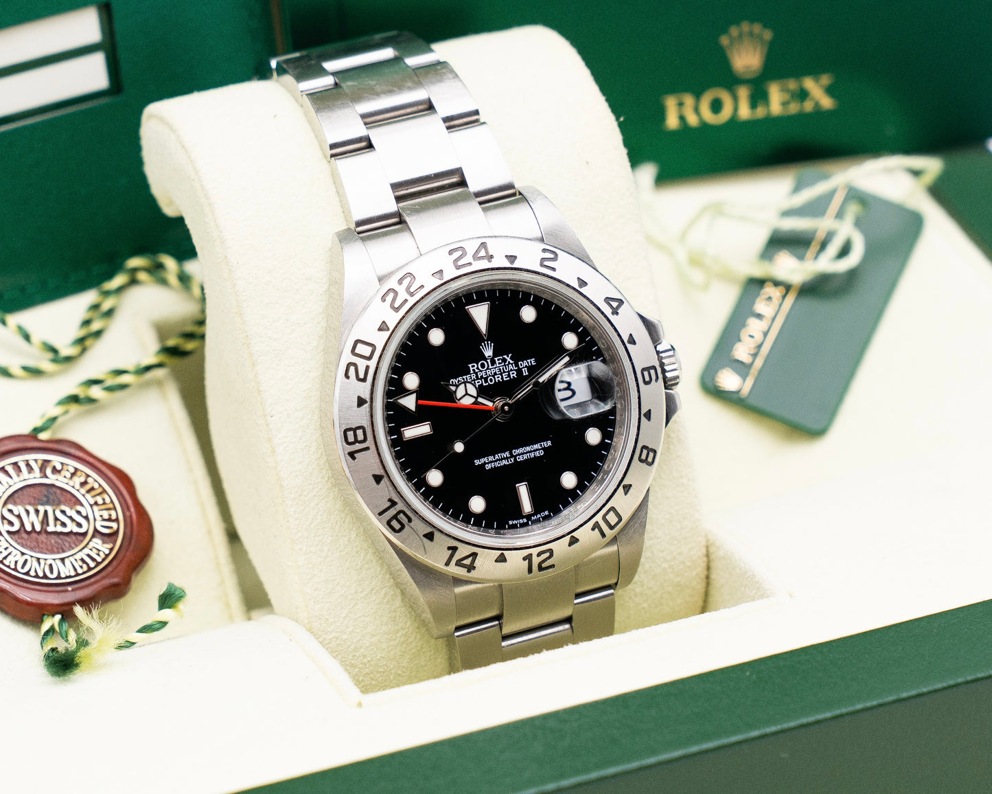 UNPOLISHED Rolex Explorer II 40mm 16570 Black Dial 2011
