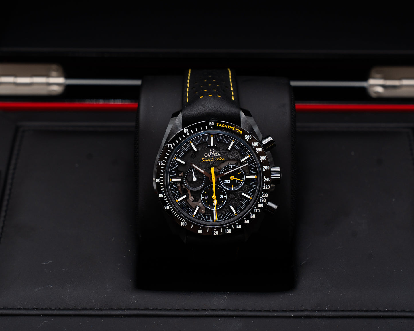 Omega Speedmaster Moonwatch Dark Side of the Moon Apollo 8 44.25mm 311.92.44.30.01.001 Black and Yellow 2019