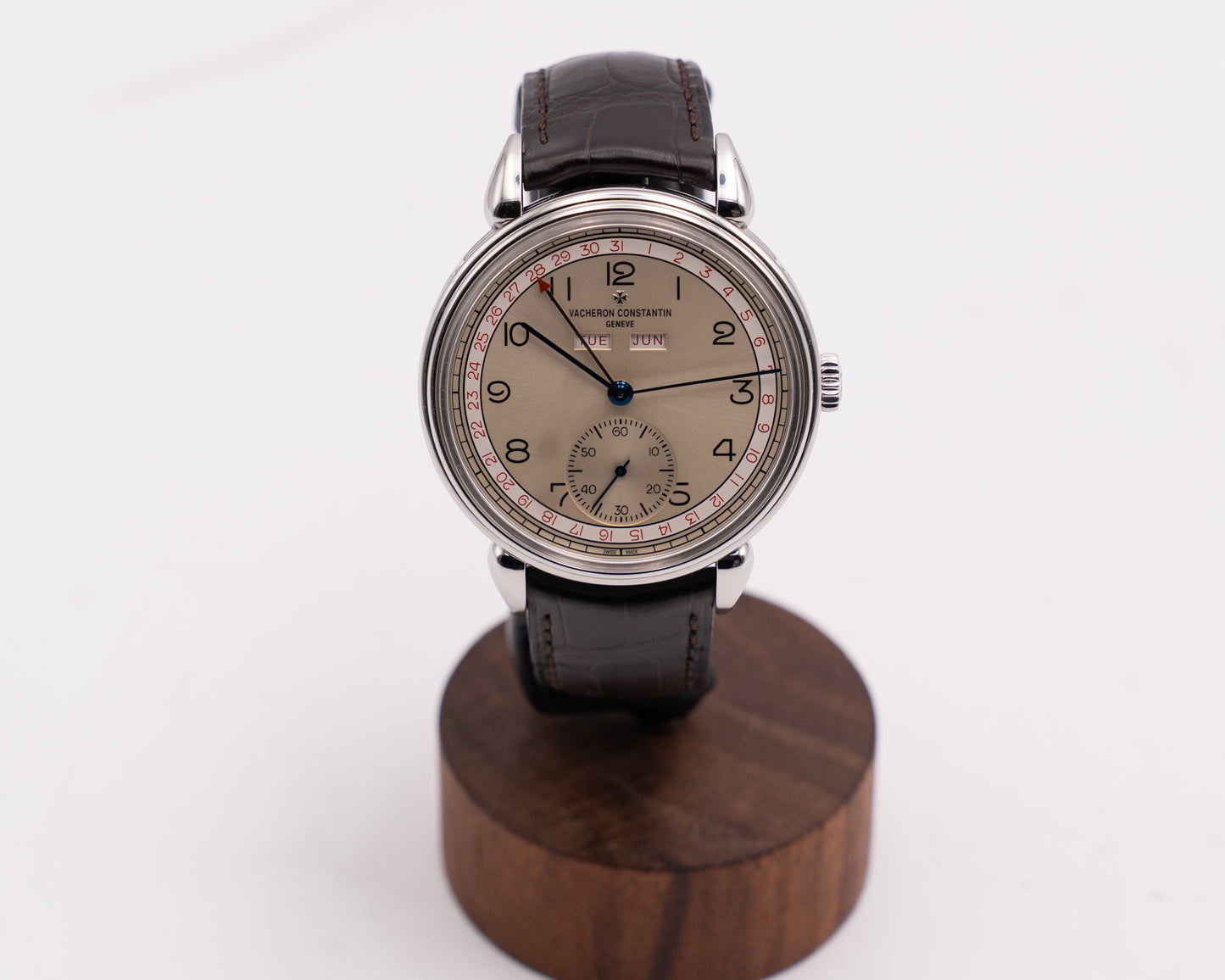 Vacheron Constantin Historiques Triple Calendrier 1942 40mm 3110V Grey Dial Brown Strap 2018