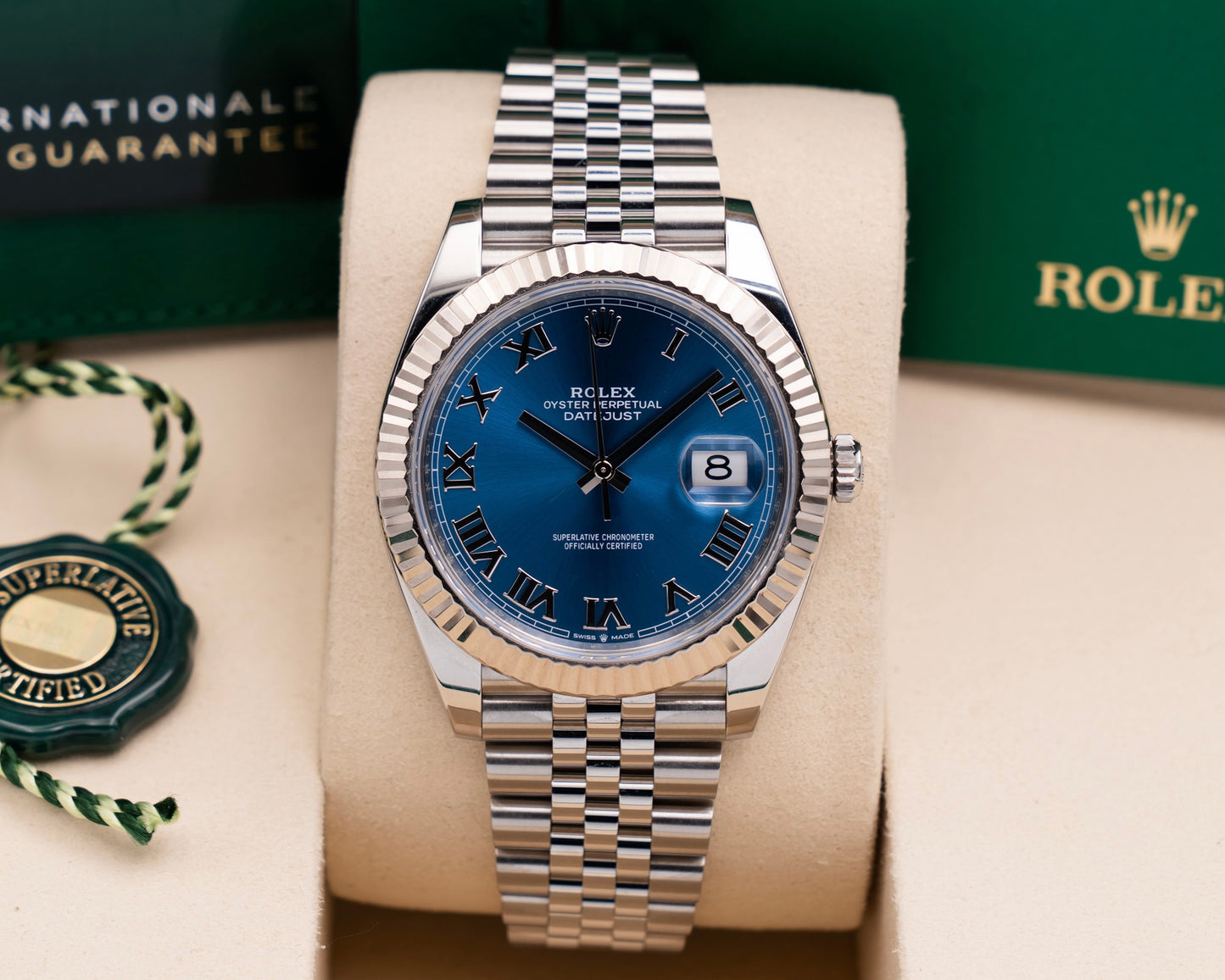 Rolex Datejust 41mm 126334 Blue Roman Dial Fluted Jubilee 2025