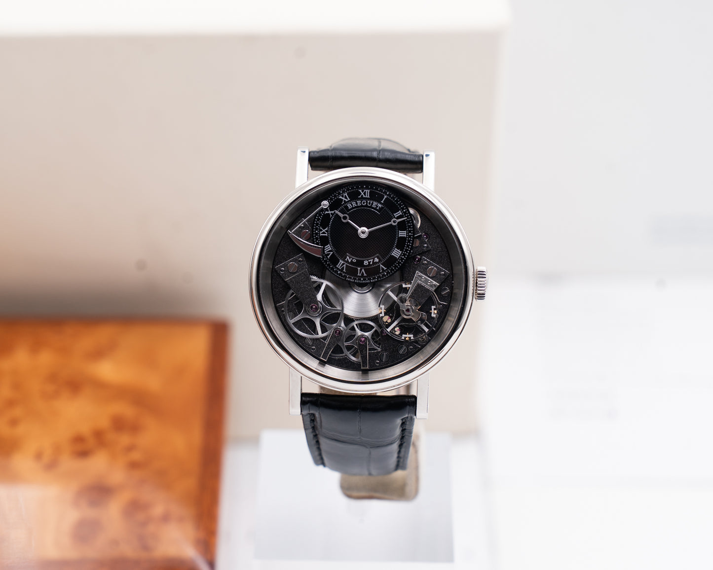 Breguet Tradition 40mm 7057BB/G9/9W6 White Gold Black Alligator Strap 2017
