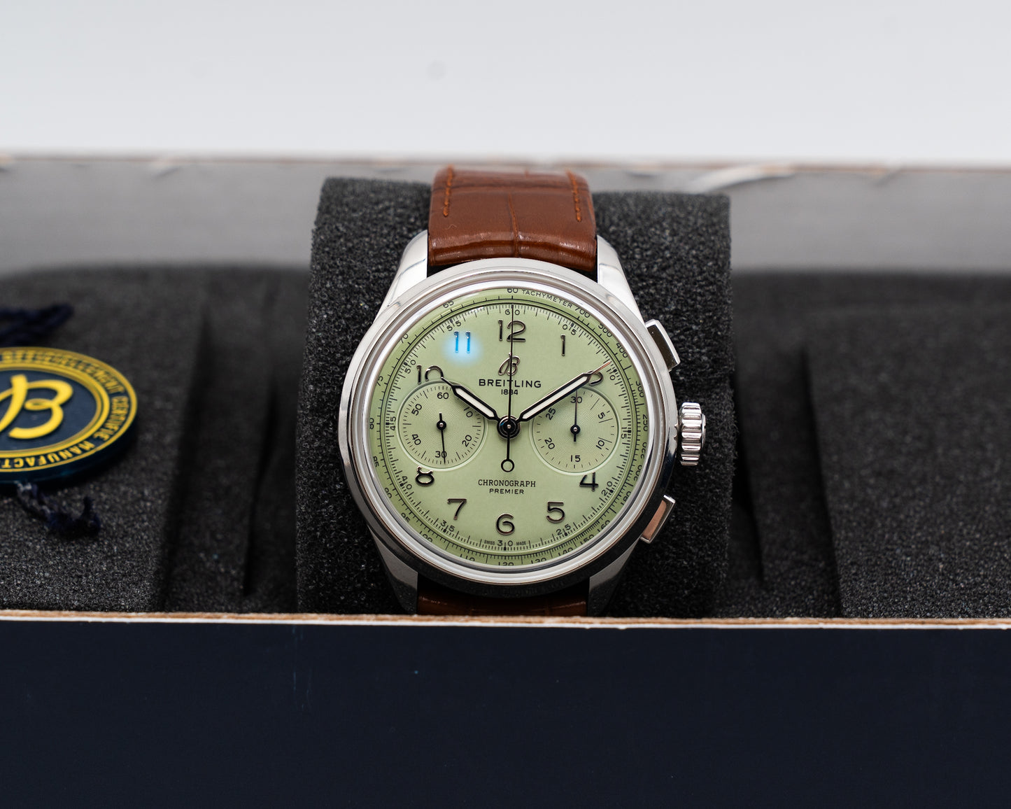 Breitling Premier B09 Chronograph 40mm AB0930D31L1P1 Pistachio Green