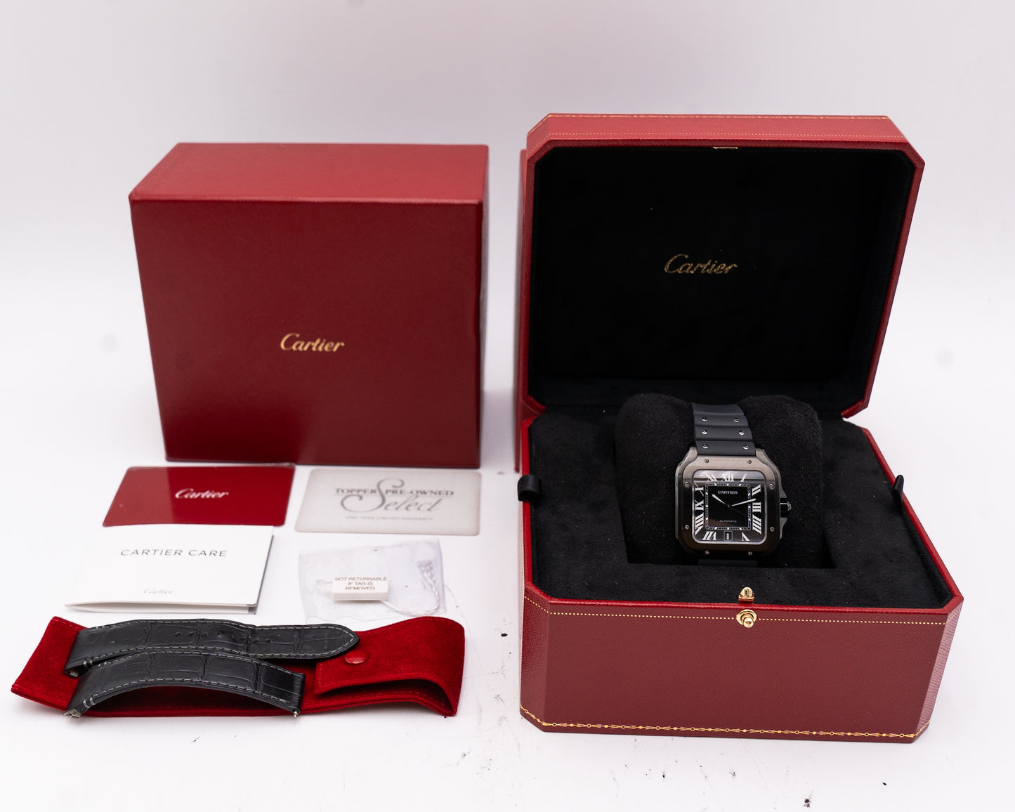 Santos de Cartier 39.8mm WSSA0039 Black DLC