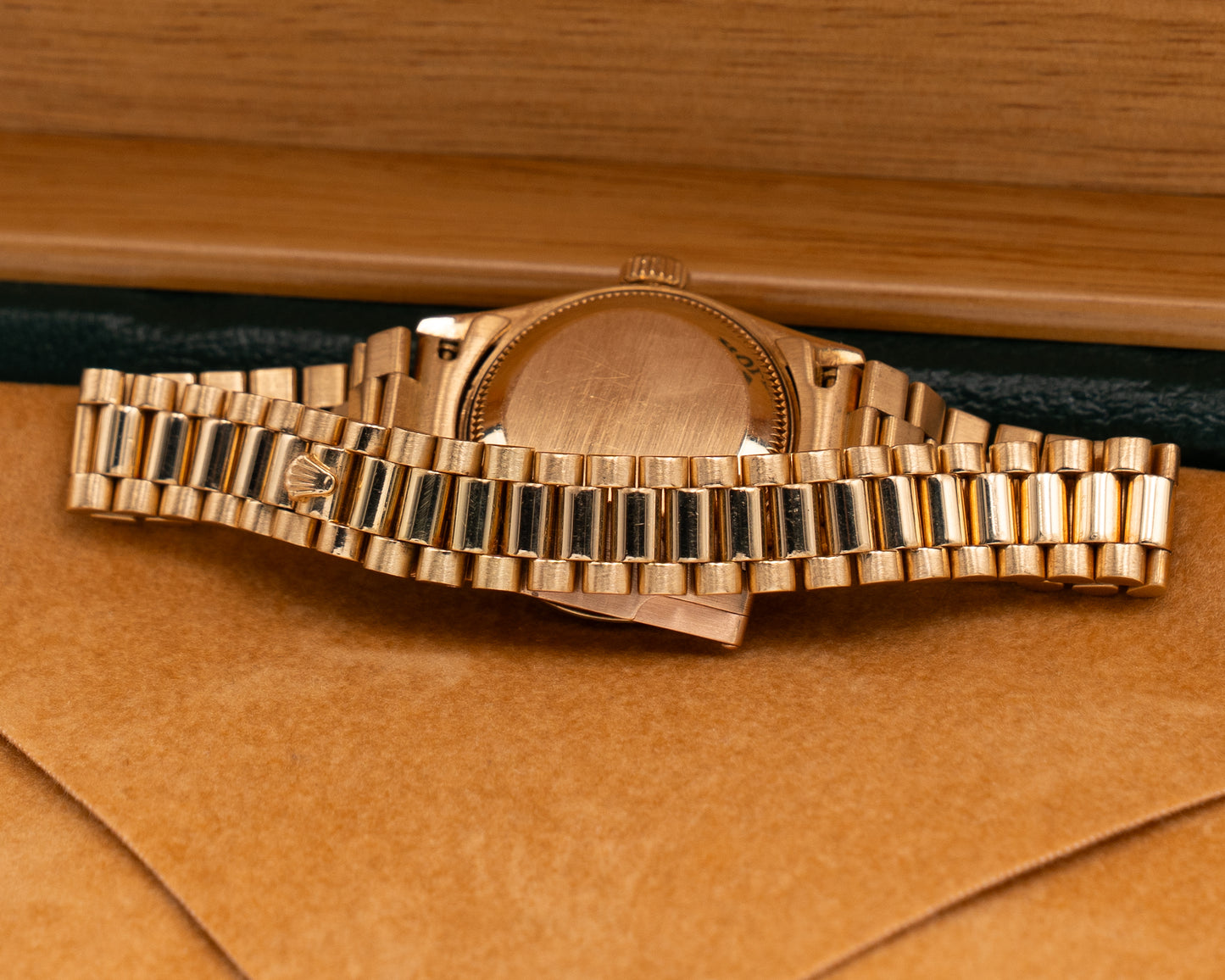 Rolex President 26mm 69178 Yellow Gold Black Diamond Dial 1998